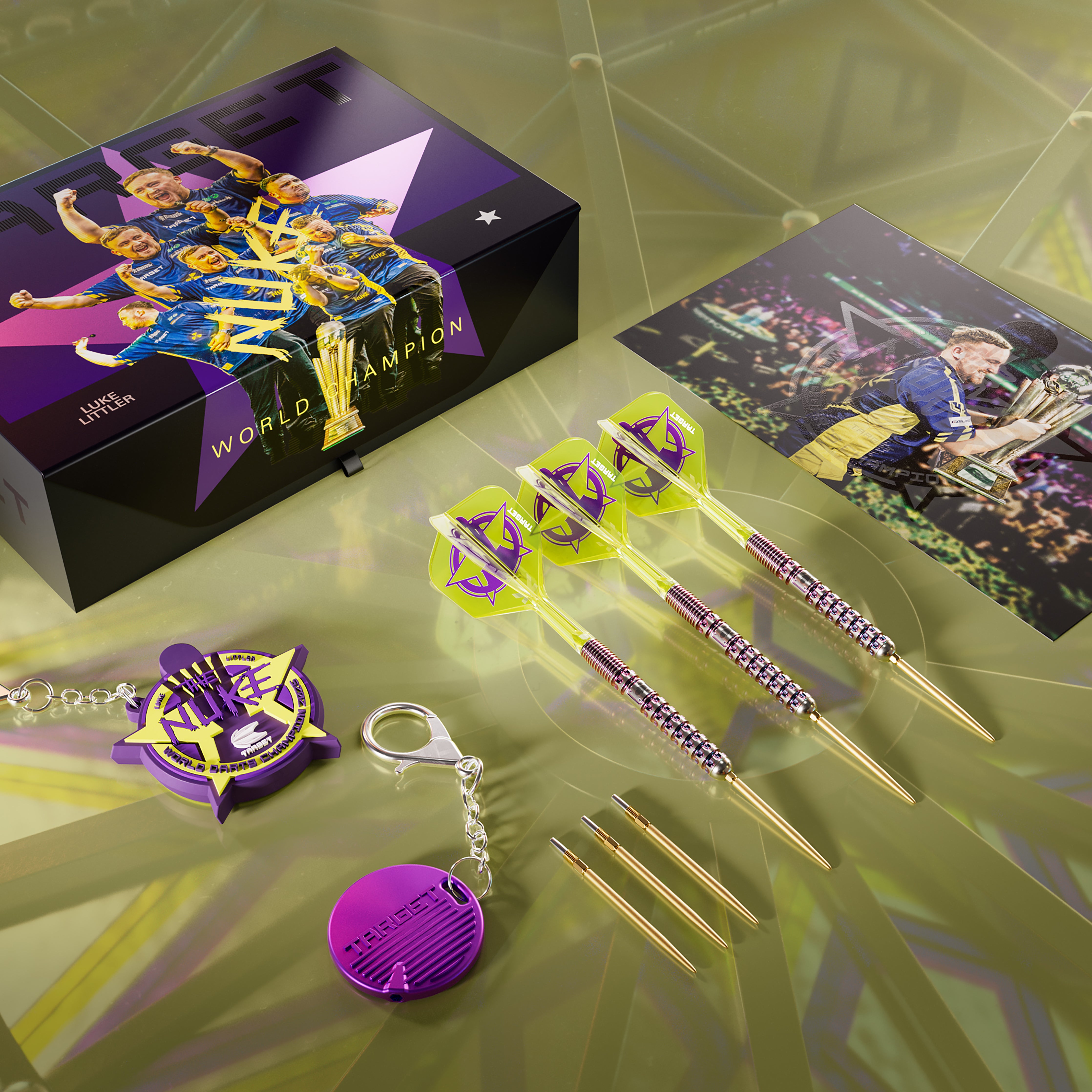 Target Luke 'The Nuke' Littler -  90% Tungsten Darts - SP - World Champion 2025 Edition - 23g