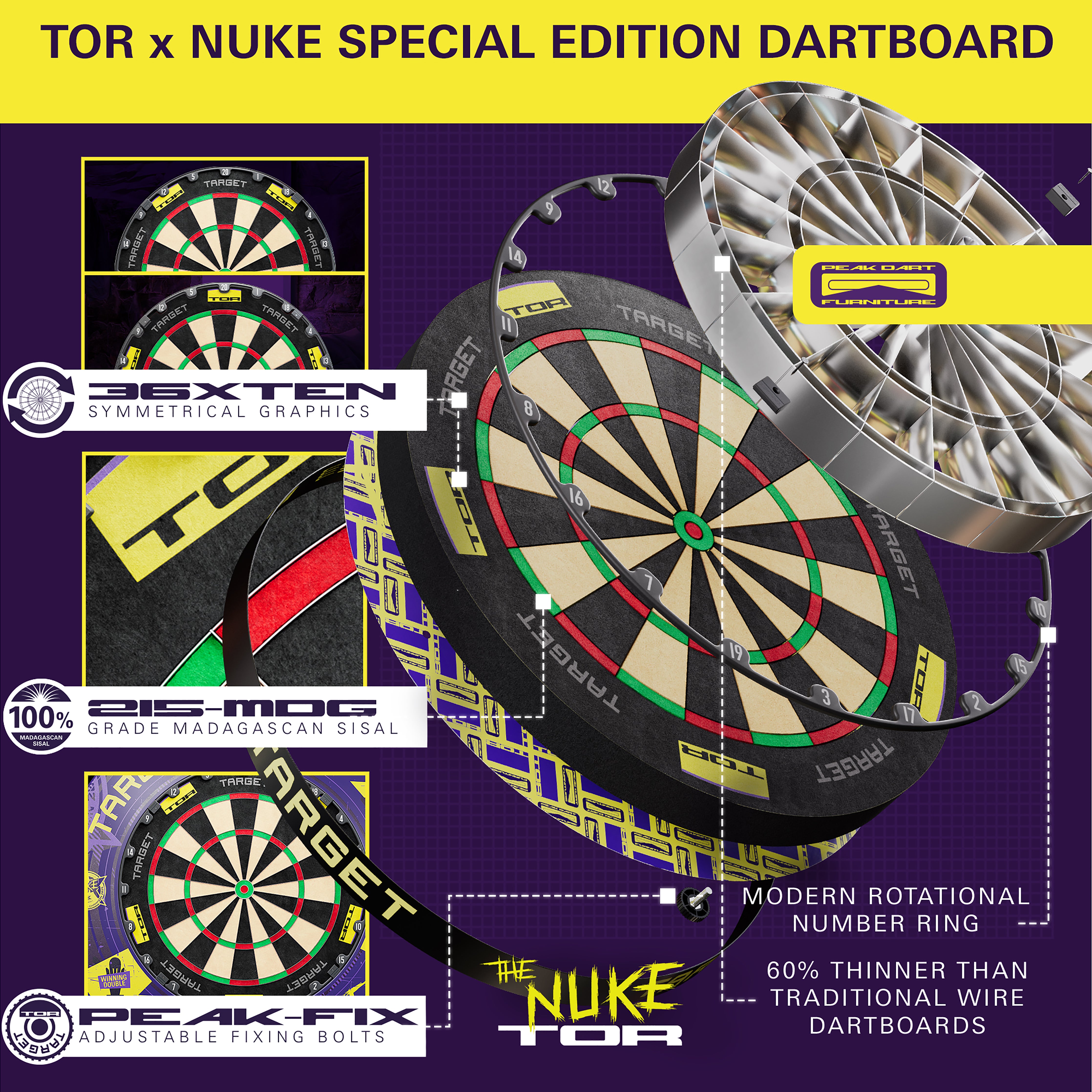 Target Luke 'The Nuke' Littler - World Champion Surround & TOR Dartboa