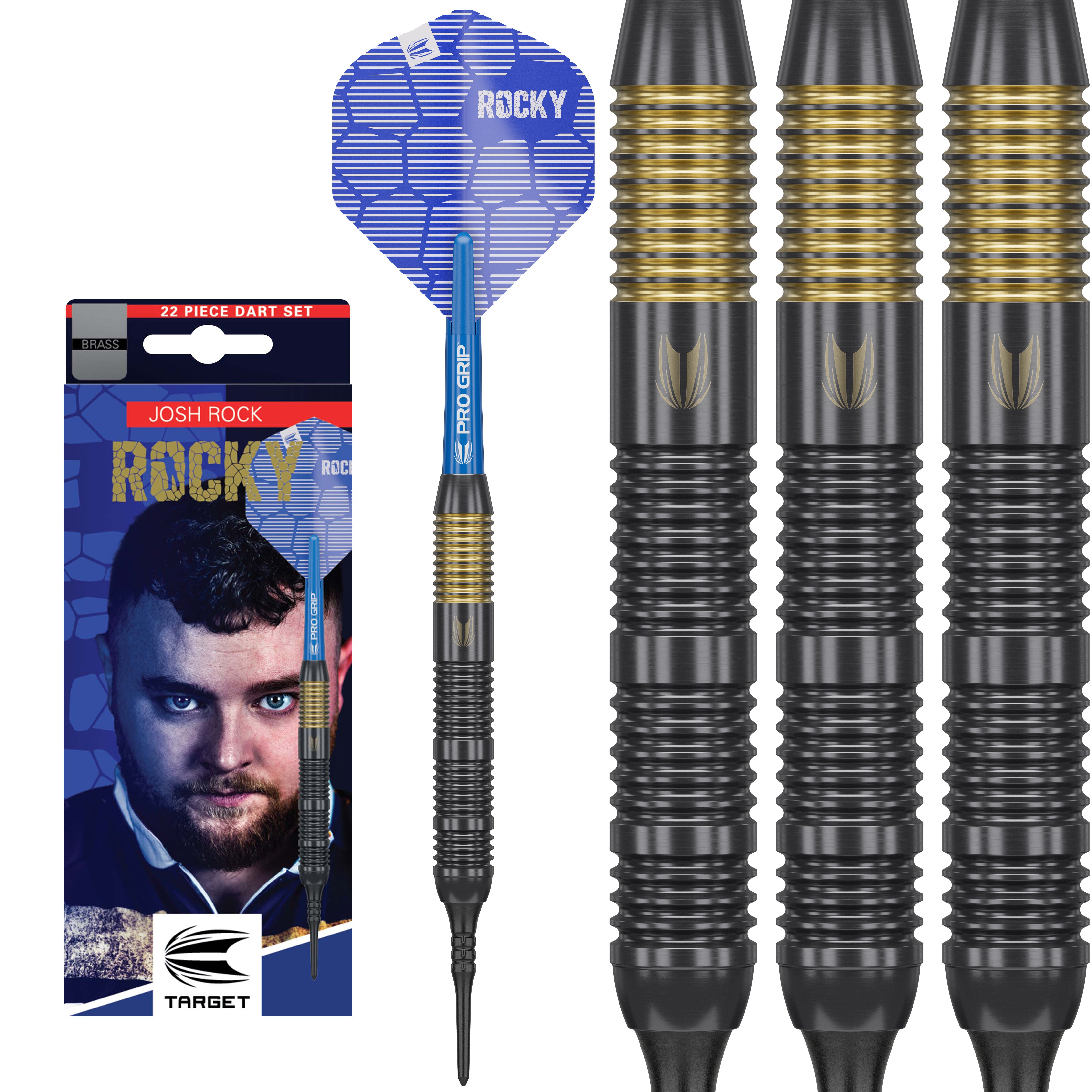 Target Josh Rock Brass Steel Tip Darts 2025 - 22g