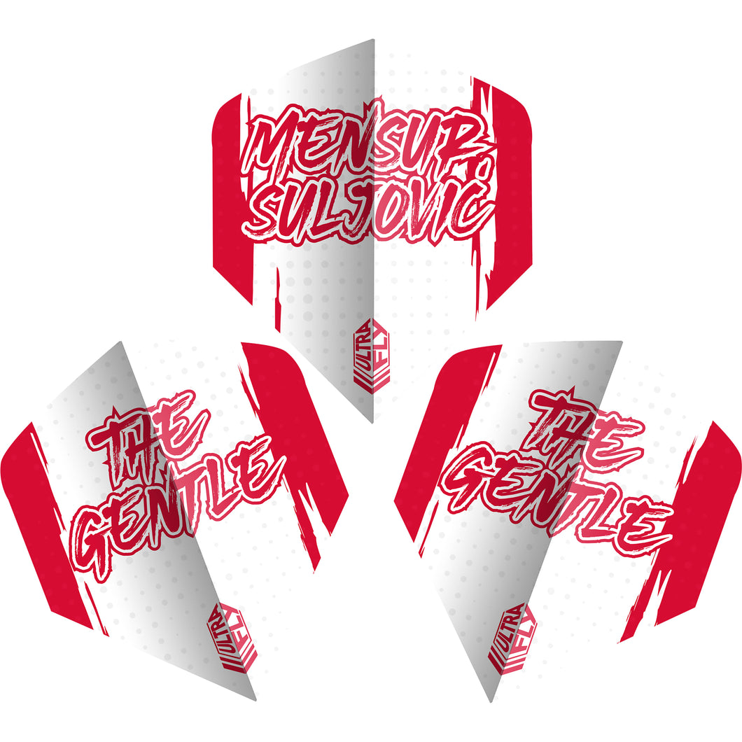 Unicorn Ultrafly.100 - Mensur Suljovic Dart Flights - Big Wing Shape