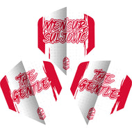 Unicorn Ultrafly.100 - Mensur Suljovic Dart Flights - Big Wing Shape