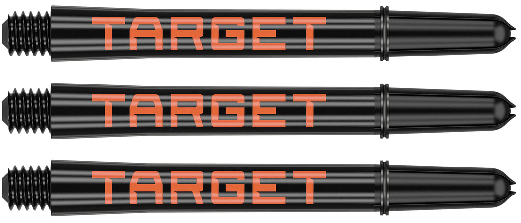 Target - Pro Grip Tag - Dart Shafts - Black & Orange - 3 Sets included