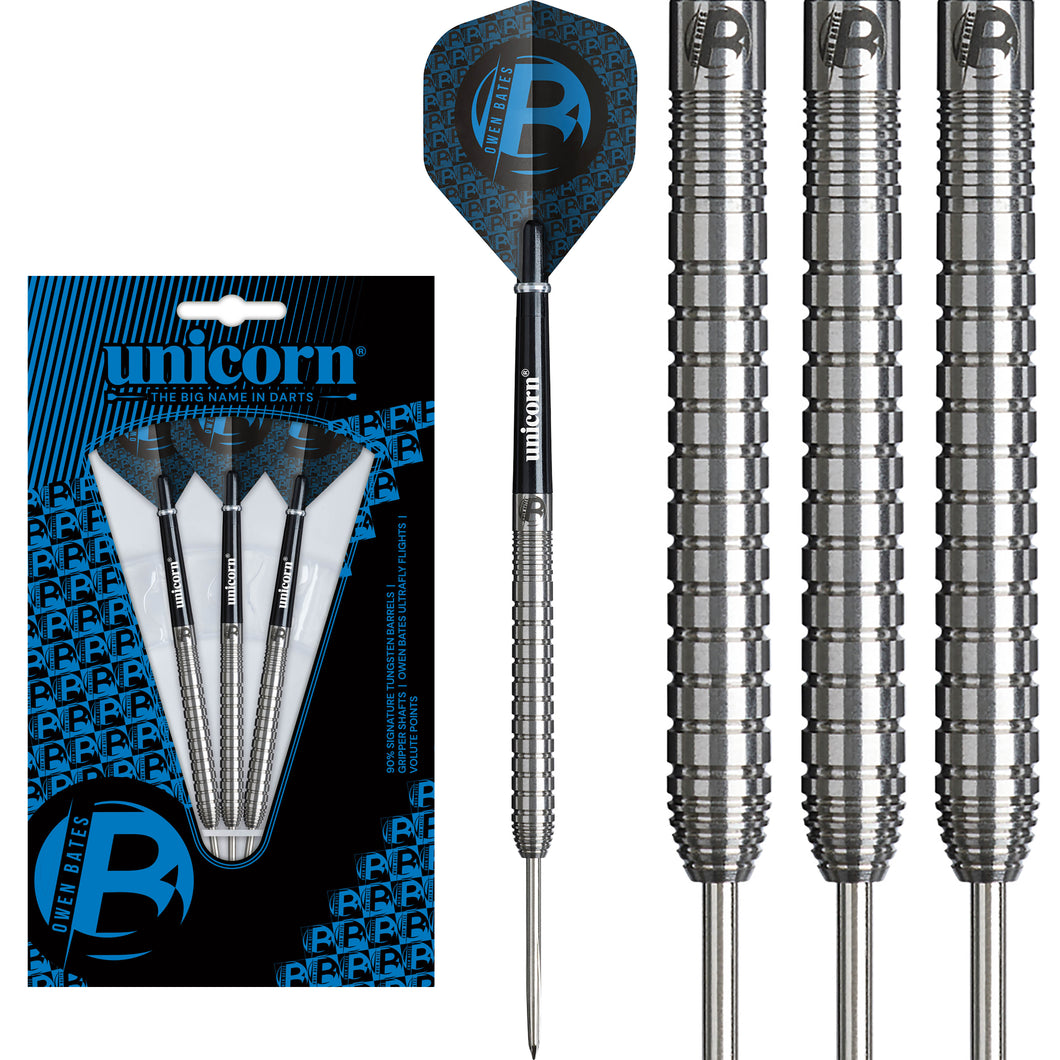 Unicorn Owen Bates Contender - 90% Tungsten Darts - 24g