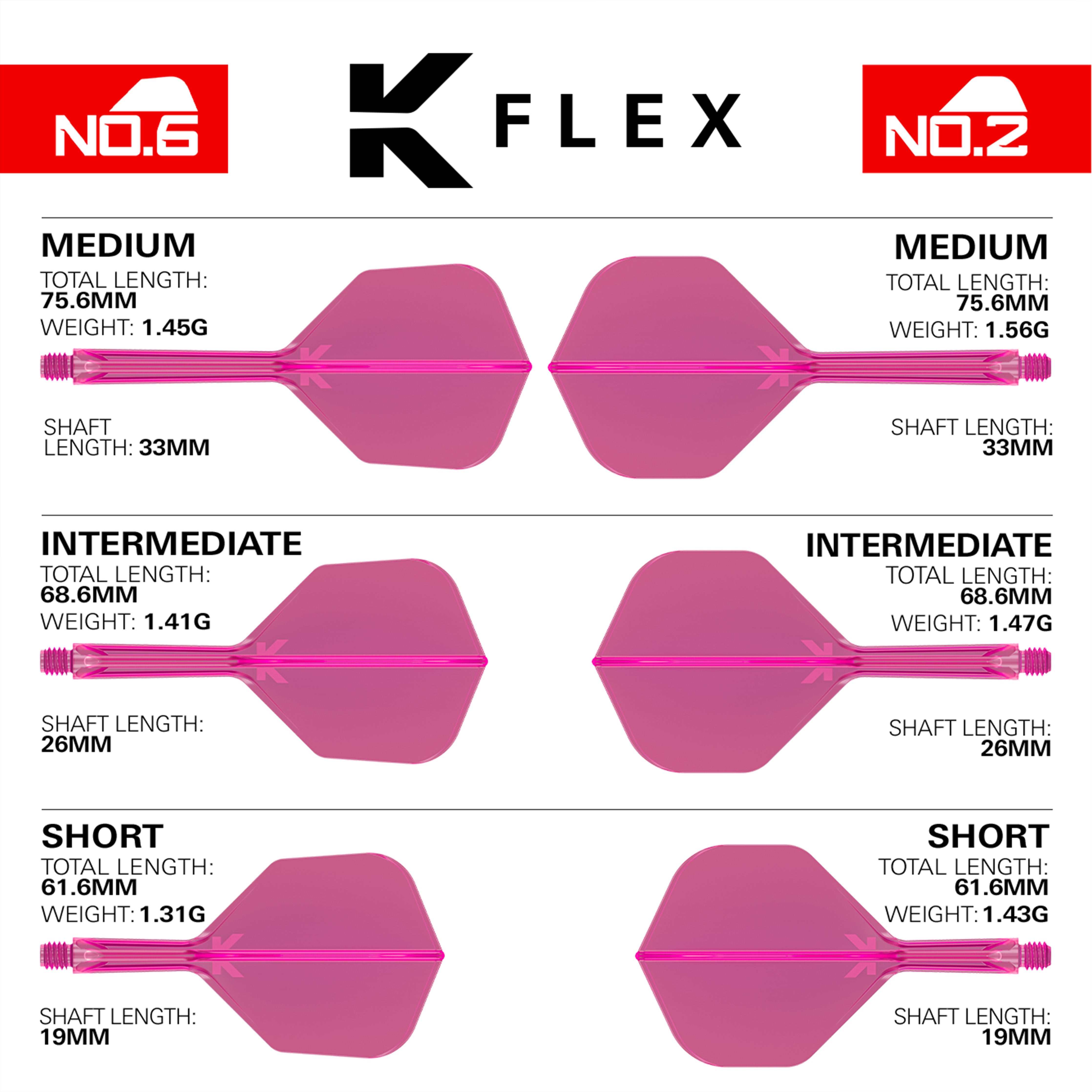 Target K-FLEX Flights STD/NO2 - Neon Pink