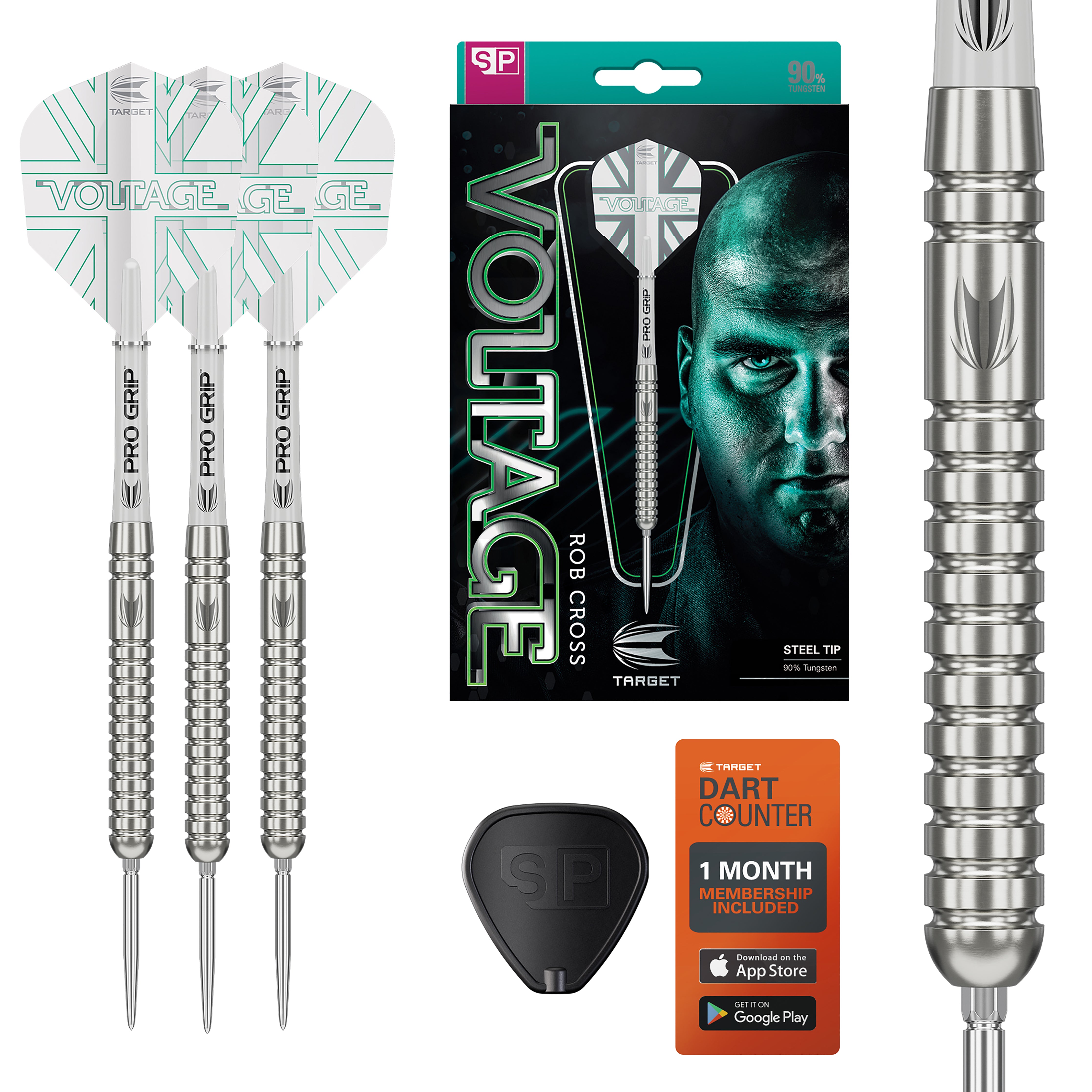 Target Rob 'Voltage' Cross - G1 - Swiss Point - 90% Tungsten Darts - 21g 23g