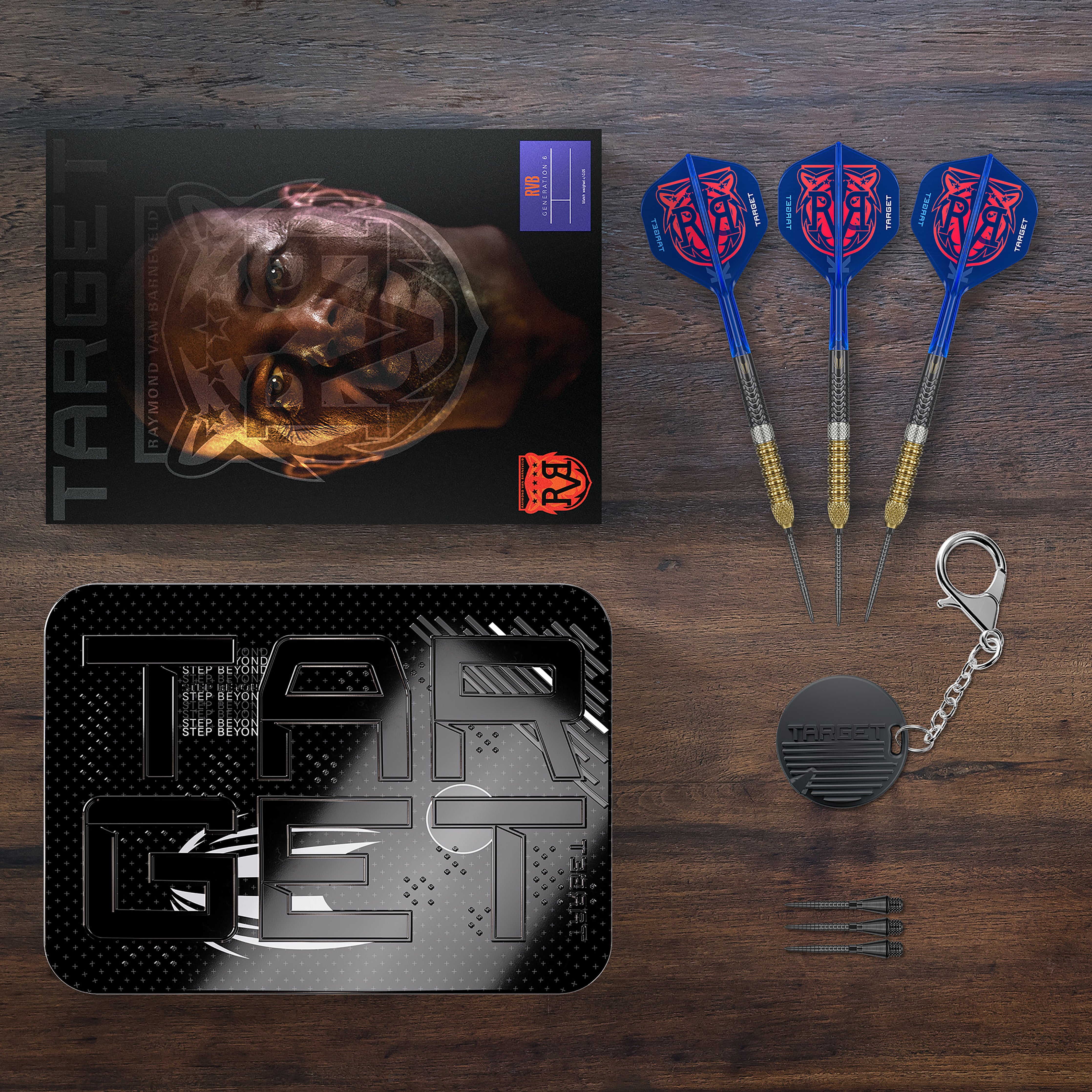Target Raymond Van Barneveld - 95% Tungsten Darts - Gen 6 - Swiss Poin