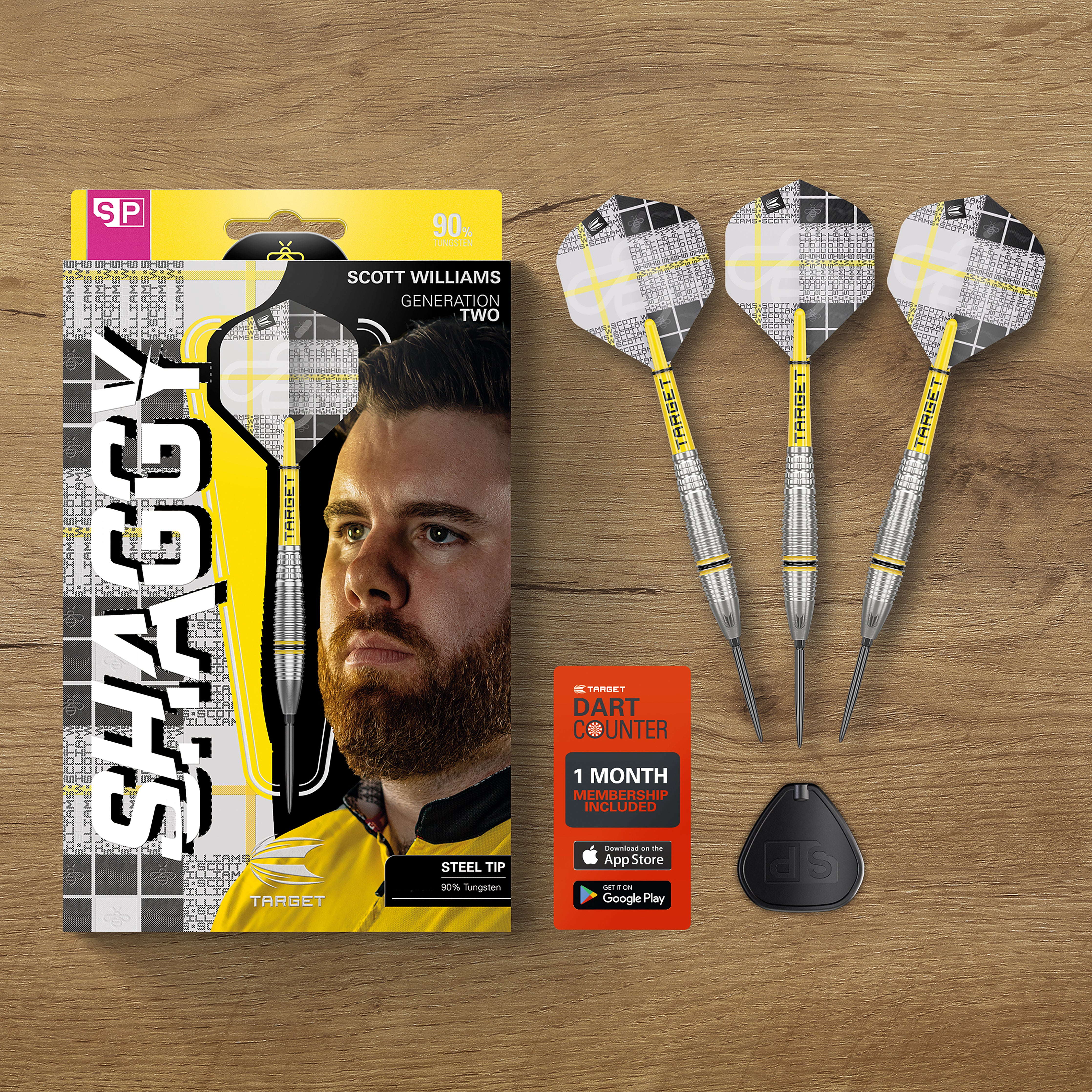 Target Scott 'Shaggy' Williams - G2 - SP - 90% Tungsten Darts - 23g 25