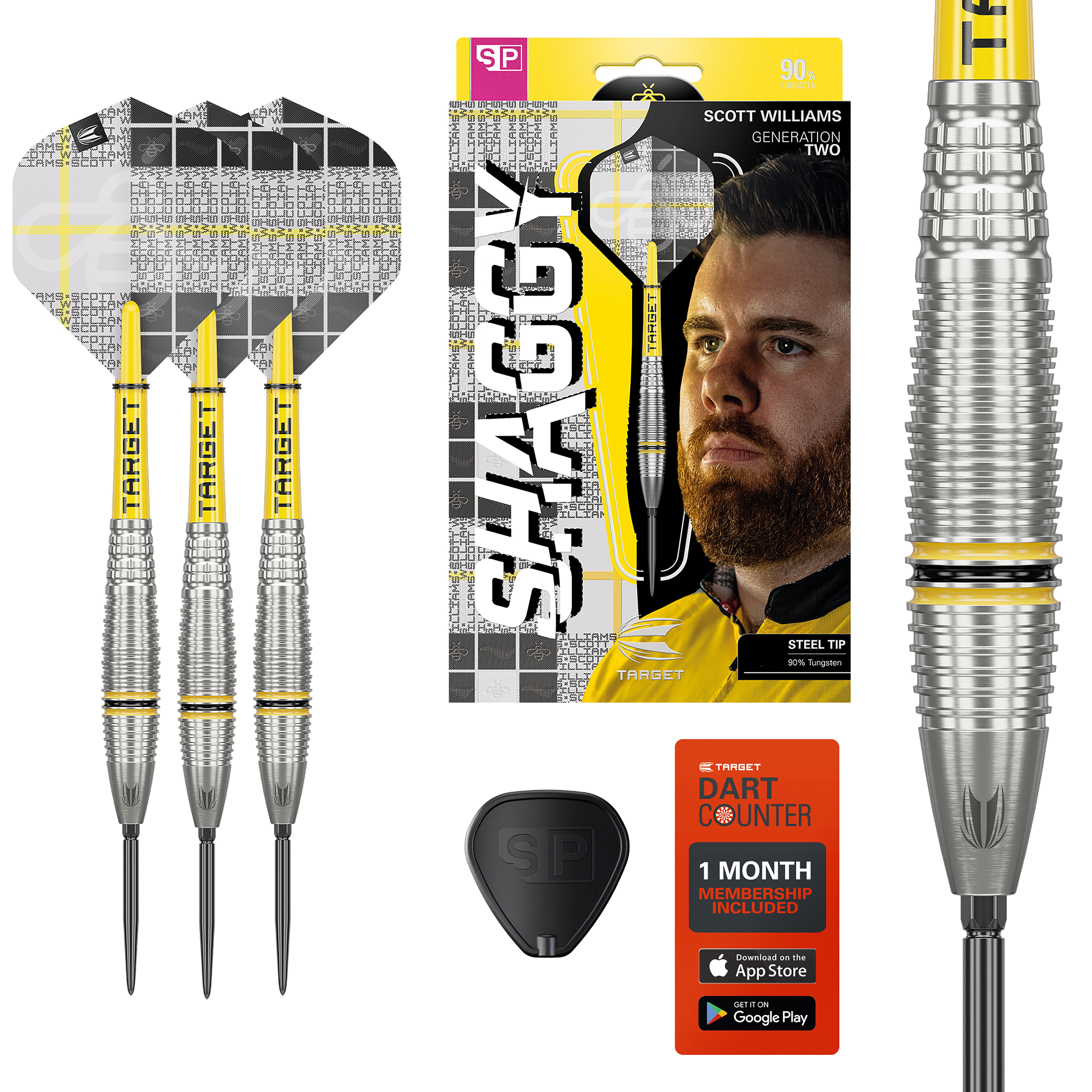 Target Scott 'Shaggy' Williams - G2 - SP - 90% Tungsten Darts - 23g 25g