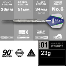 Target Shane 'The Arrow' McGuirk - G1 - 90% Tungsten Darts - SP - 23g