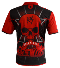 Harrows Ryan 'Heavy Metal" Searle Official Dart Shirt - Red & Black - Small to 5XL