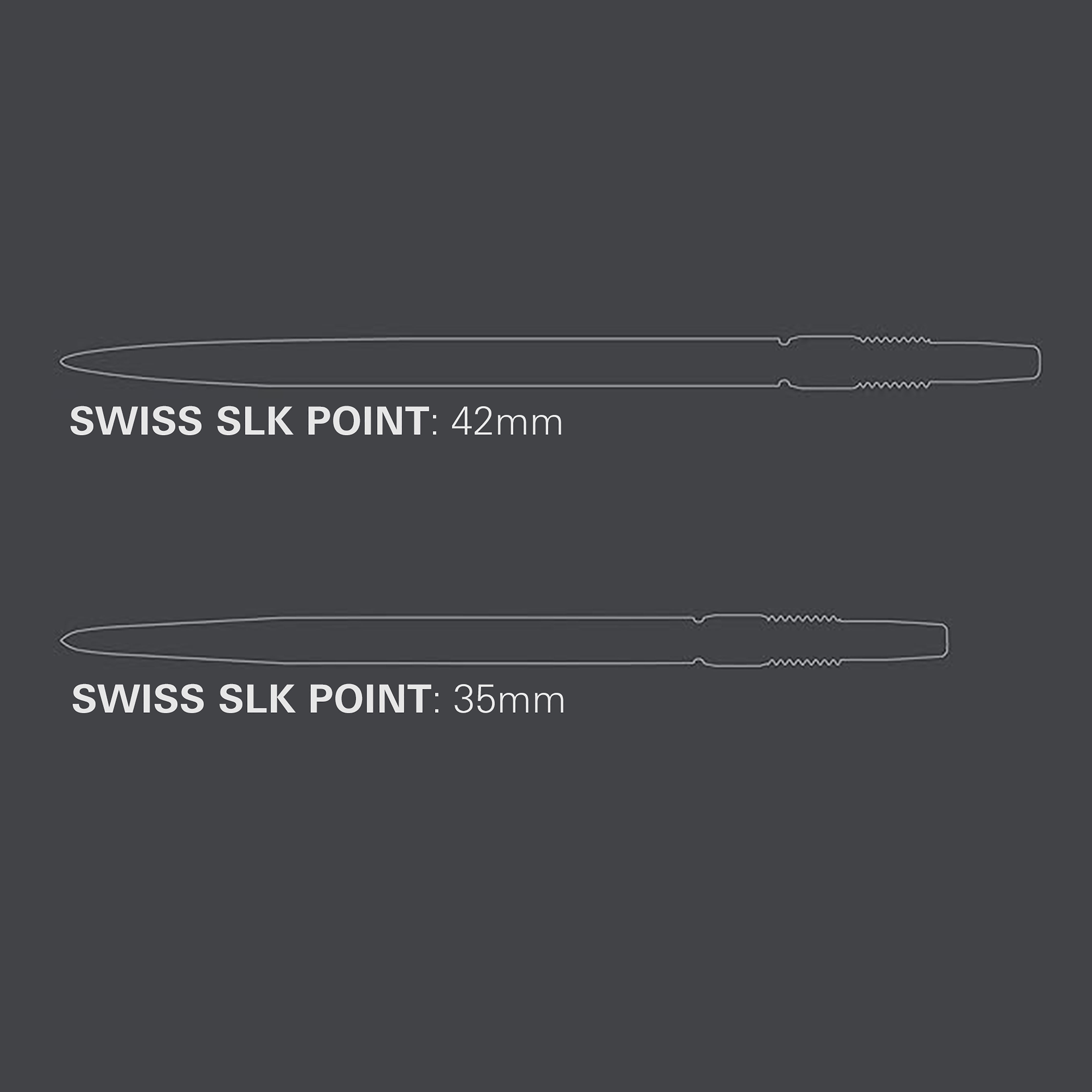Target Swiss SLK Dart Points - Gold - 30mm 35mm & 42mm - Luke Littler 2025