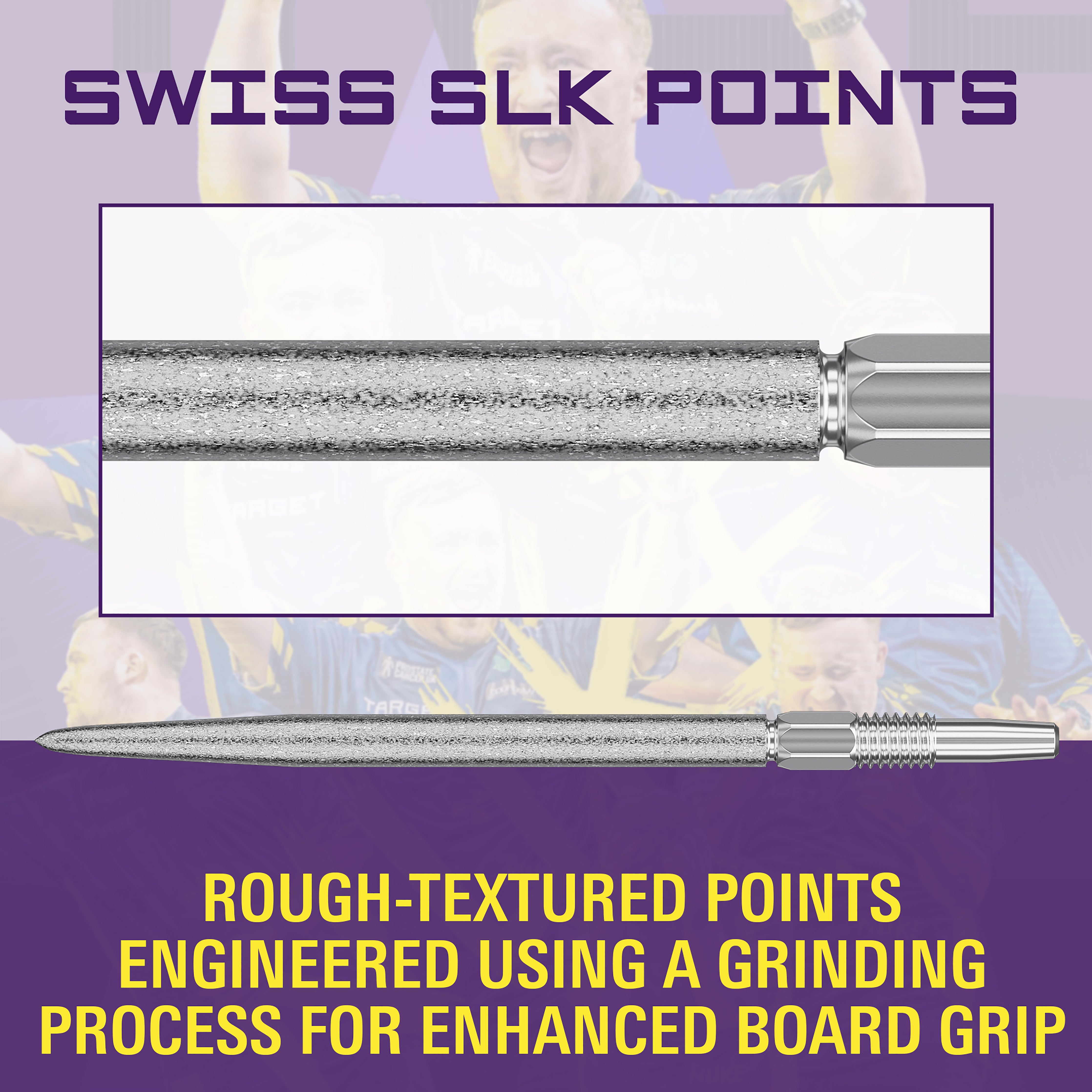Target Swiss SLK Dart Points - Silver - 30mm, 35mm & 42mm - Luke Littler 2025
