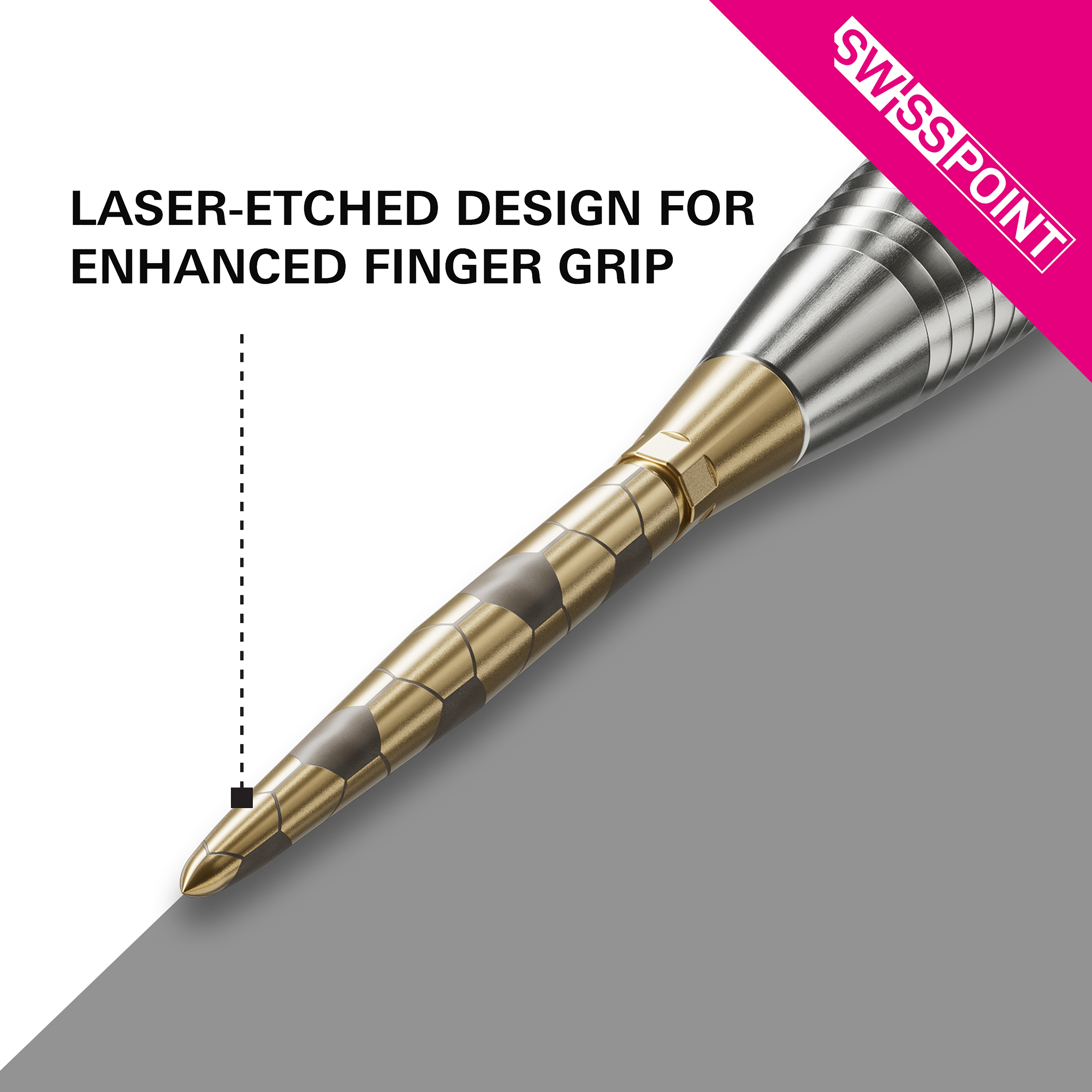 Target Swiss Storm Onyx - Dart Points - 26mm 30mm 35mm - Gold