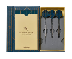 Unicorn Heritage 1976 T90 Steel Tip Darts Set - 90% Tungsten - 23g