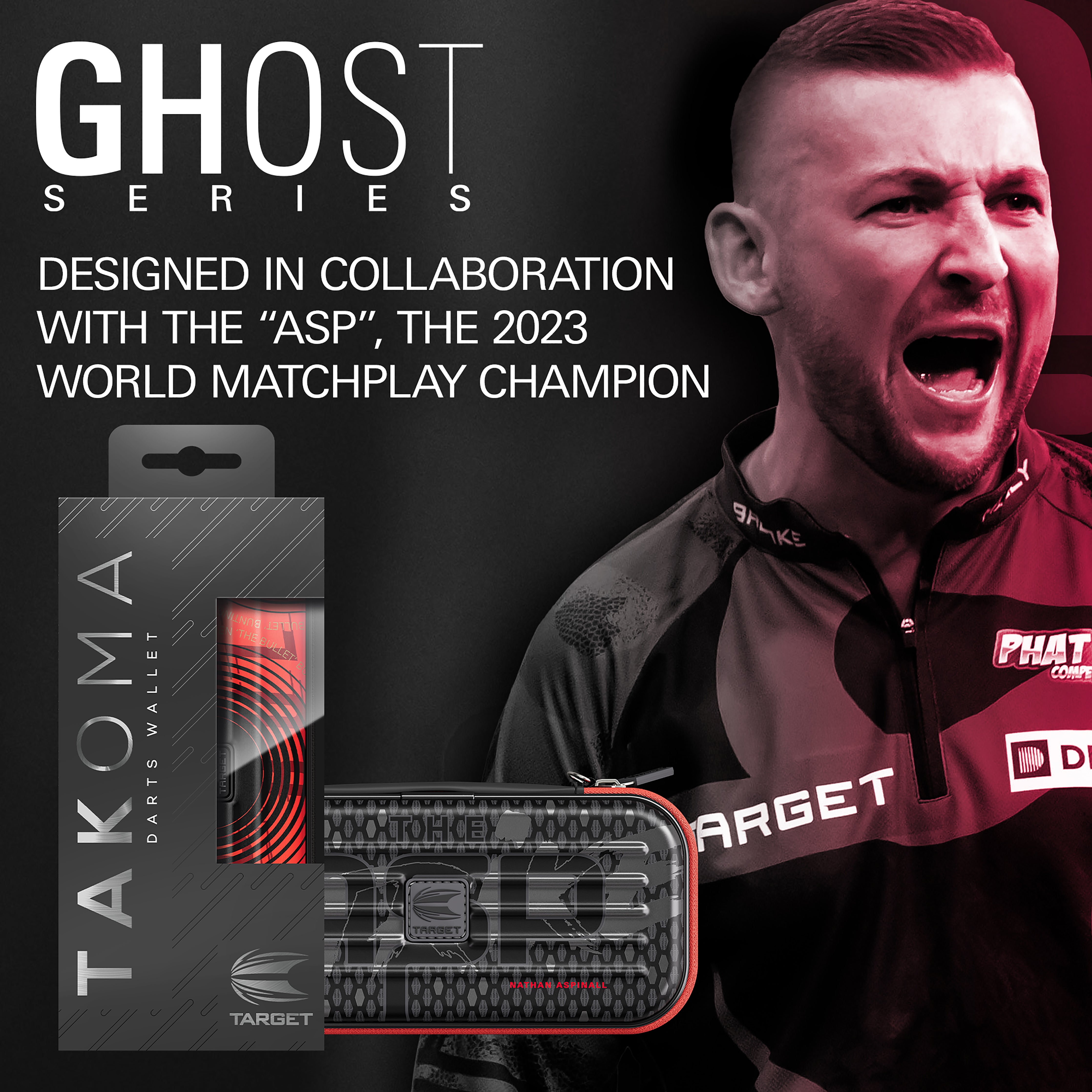 Target Nathan 'The Asp' Aspinall - Ghost Series Takoma Dart Wallet