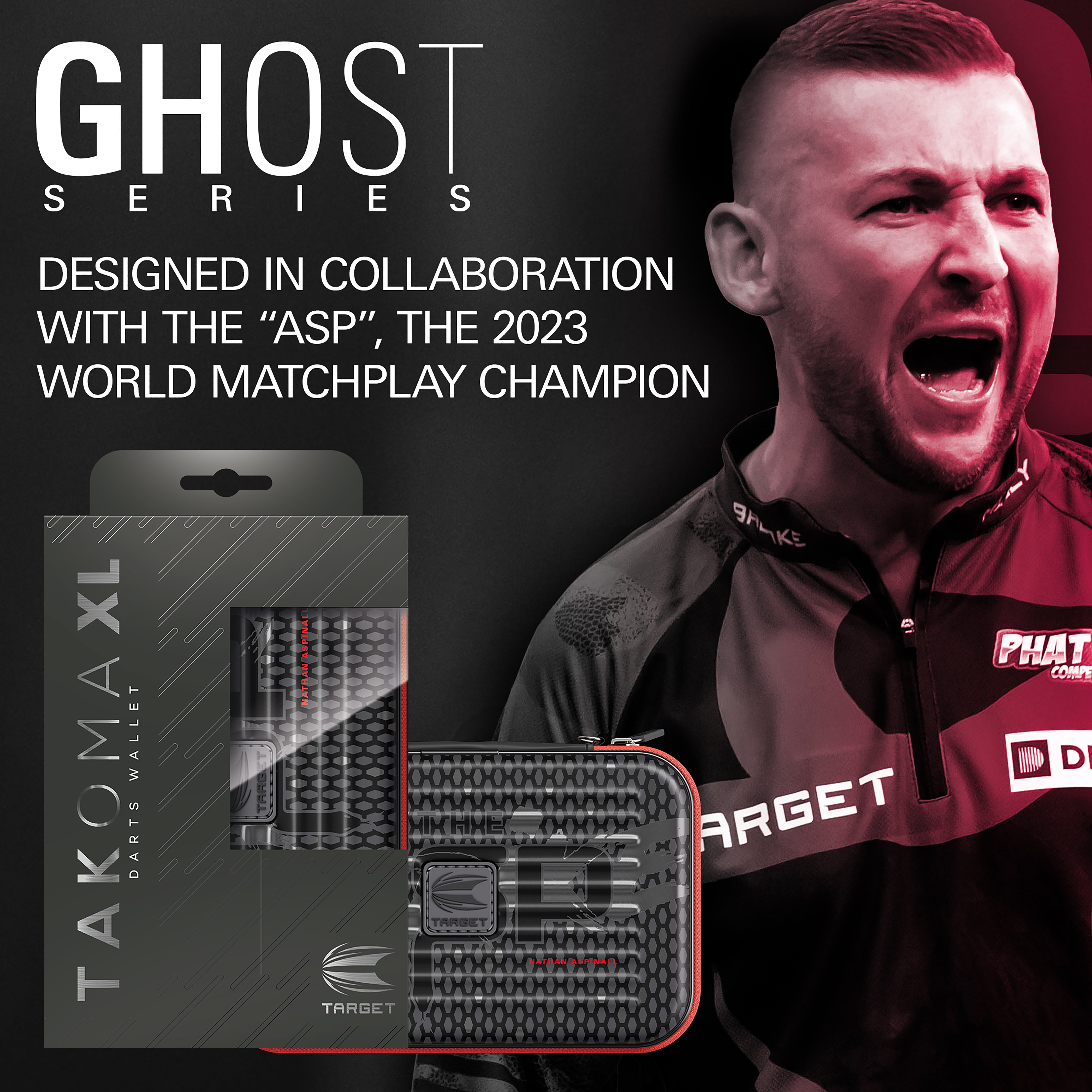 Target Nathan 'The Asp' Aspinall - Ghost Series Takoma XL Dart Wallet