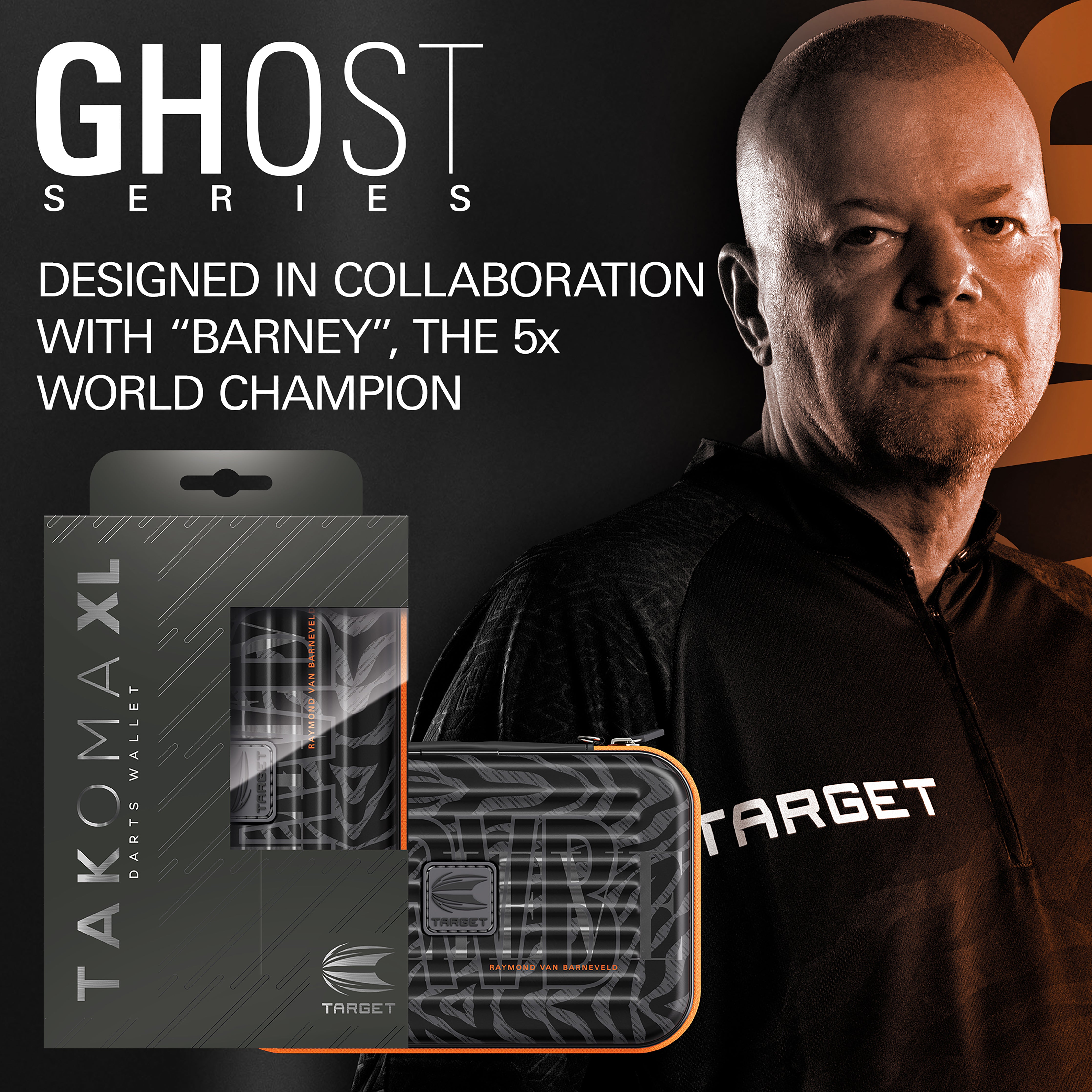 Target Raymond Van Barneveld - RVB - Ghost Series Takoma XL Dart Wallet
