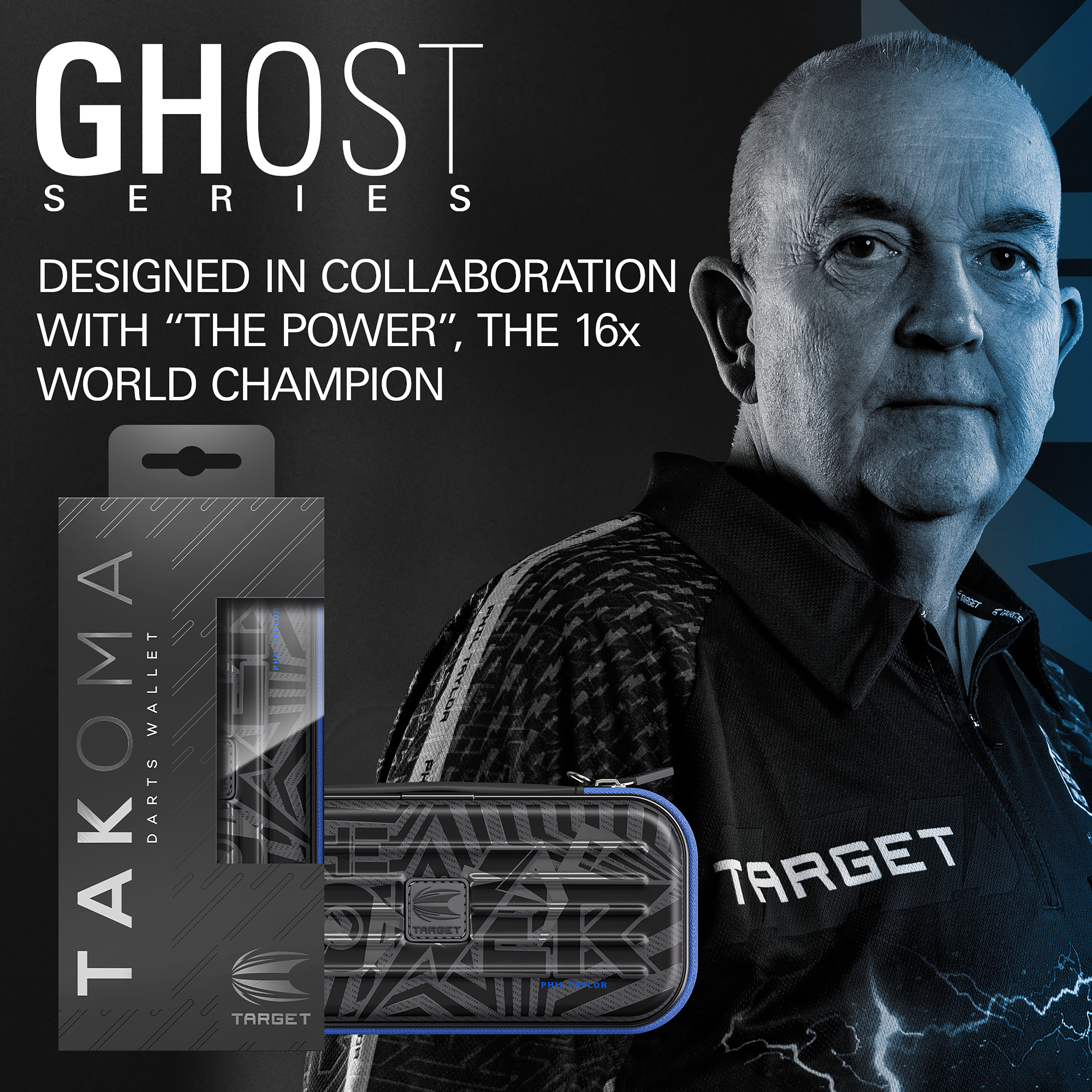 Target Phil 'The Power' Taylor - Ghost Series Takoma Dart Wallet