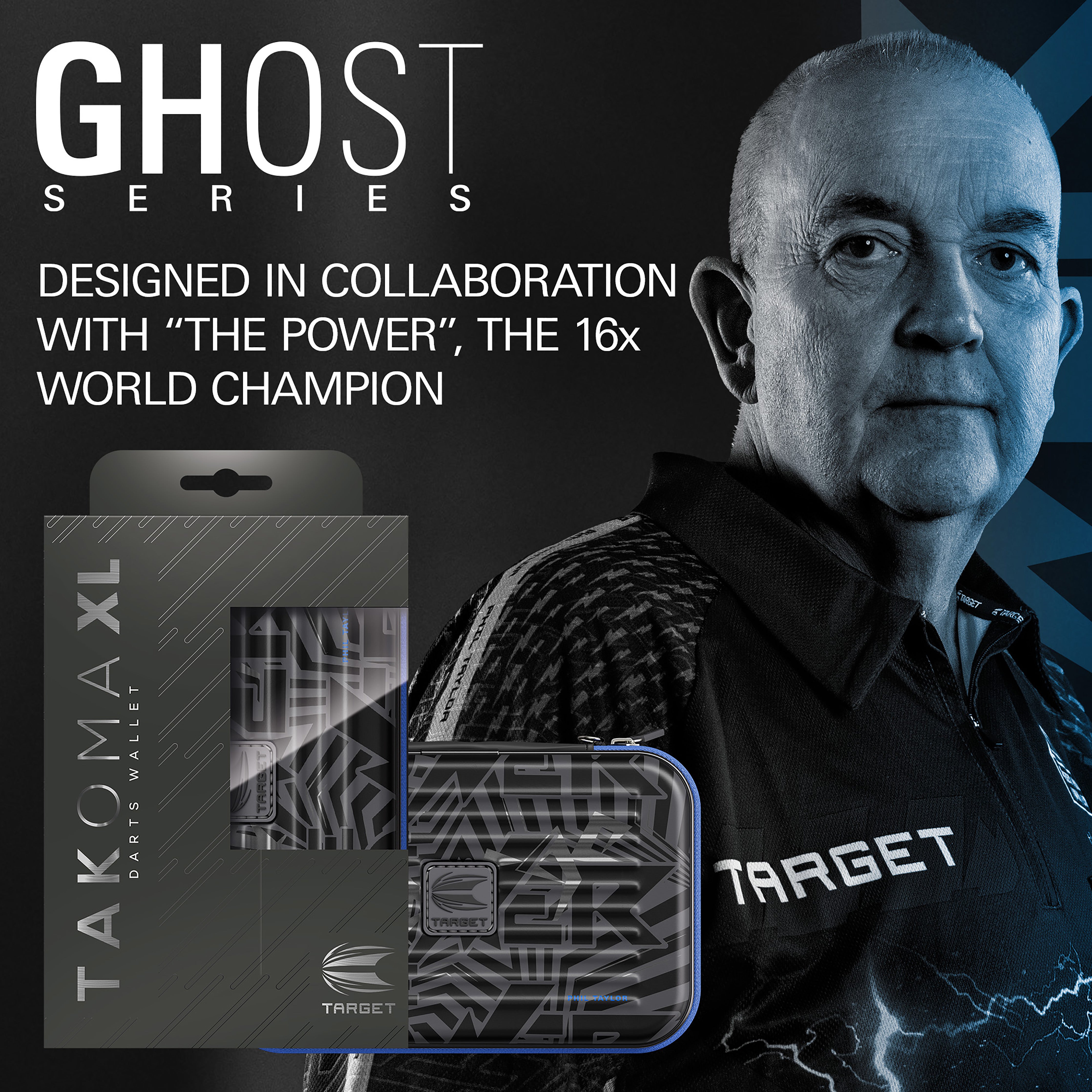 Target Phil 'The Power' Taylor - Ghost Series Takoma XL Dart Wallet