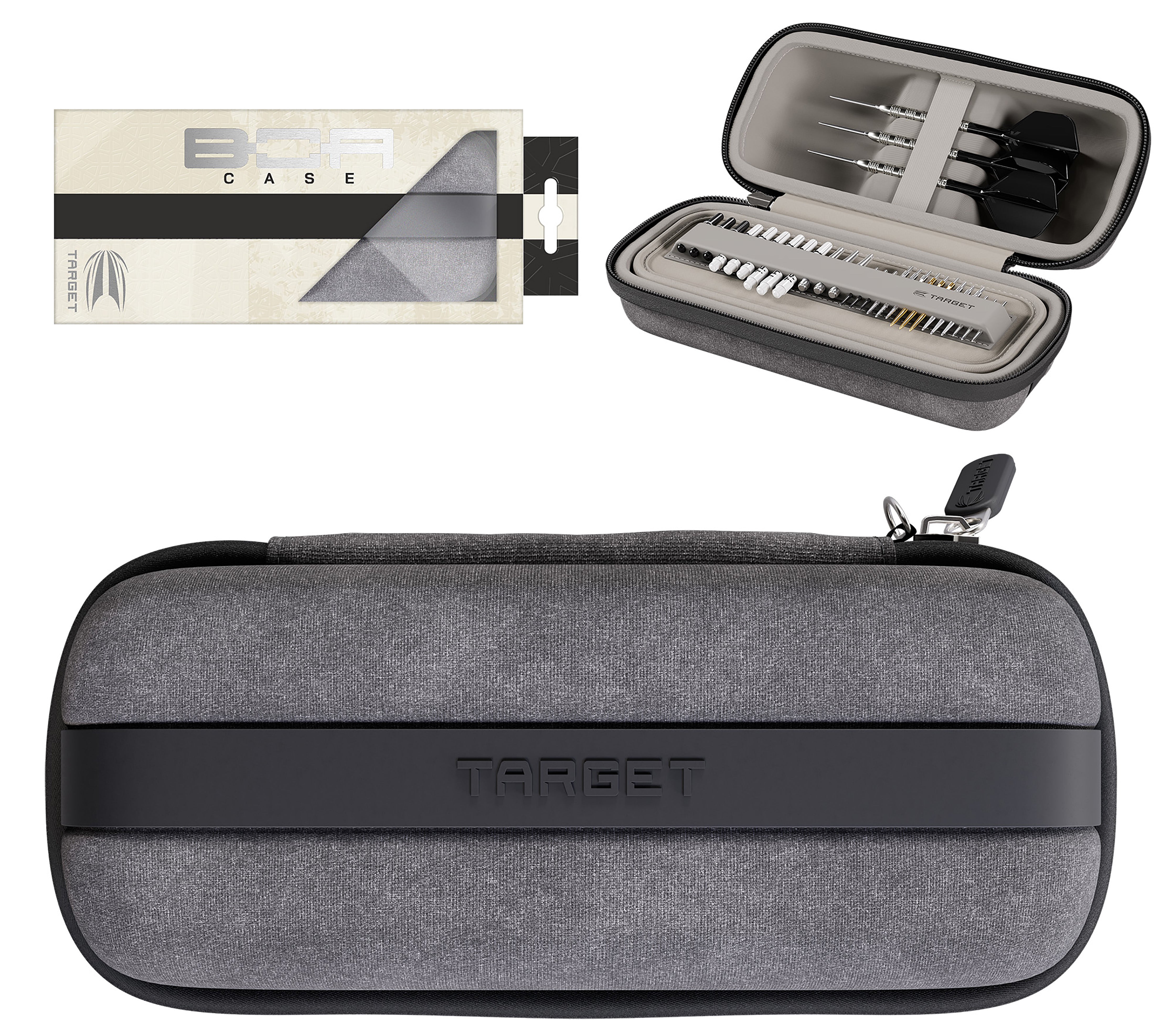 Target Boa Dart Case - Grey & Light Grey