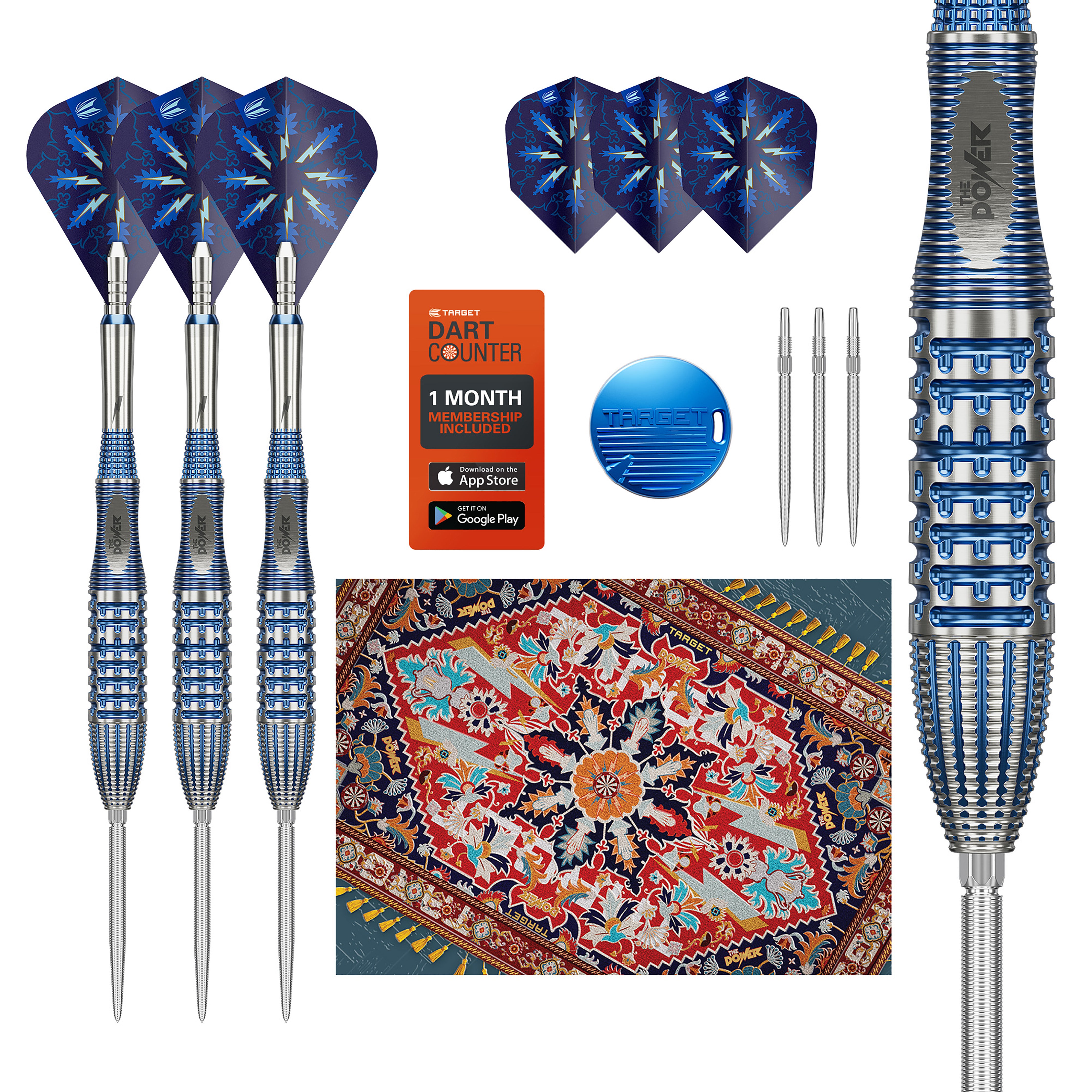 Target Phil Taylor - Power - GX2 - 95% Tungsten Darts - Swiss Point - 22g 24g 26g
