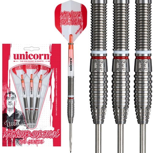 Unicorn Mensur 'The Gentle' Suljovic - 95% Tungsten Darts - 21g 23g 25g