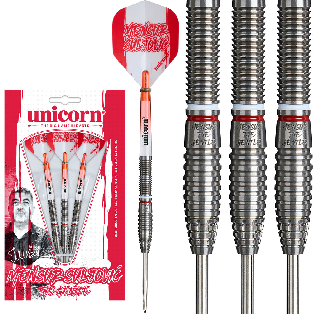 Unicorn Mensur 'The Gentle' Suljovic - 95% Tungsten Darts - 21g 23g 25g