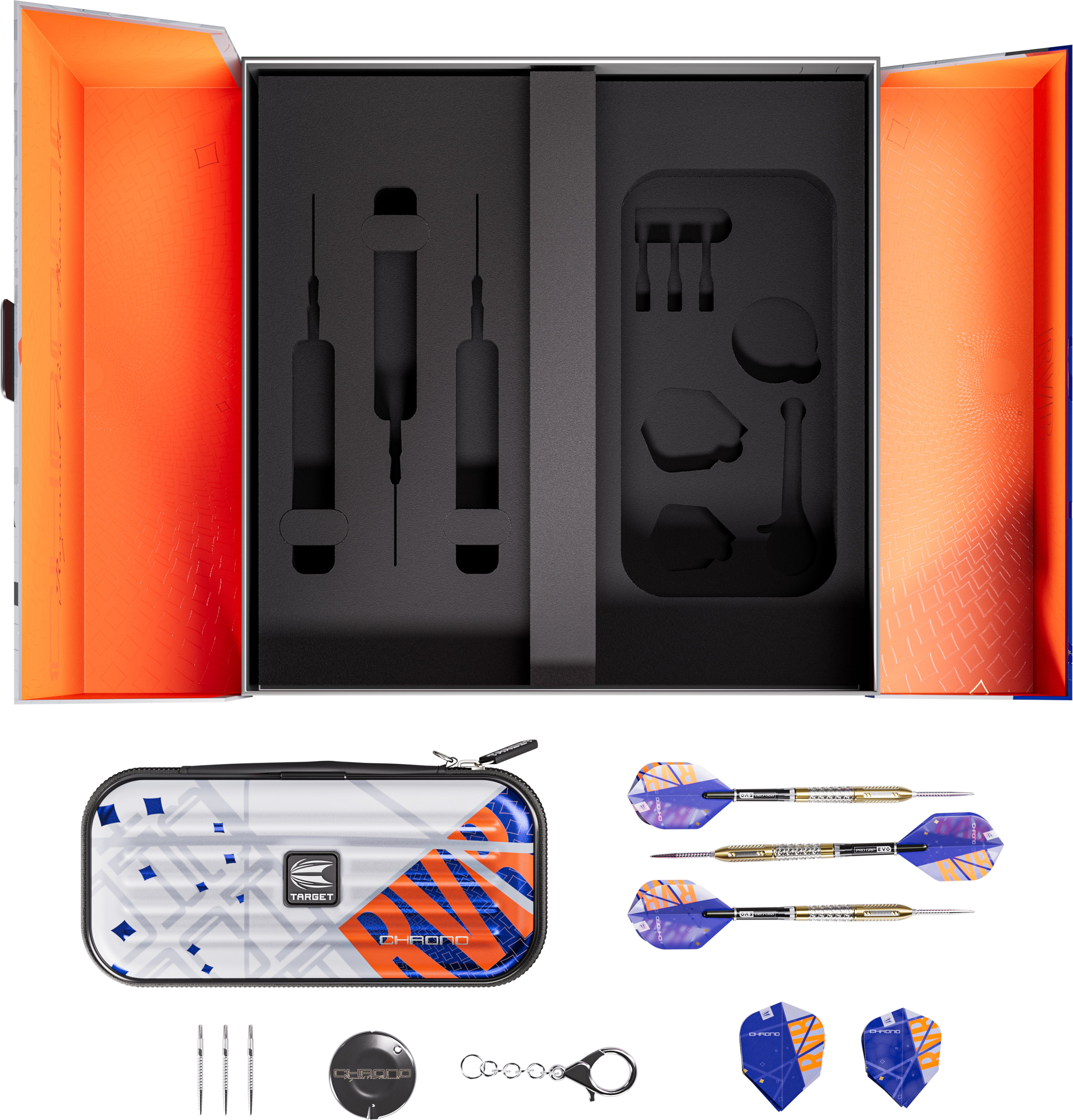 Target Raymond Van Barneveld Chrono SP Steel Tip Darts 2024 - 95% Tungsten - 21g 23g 25g