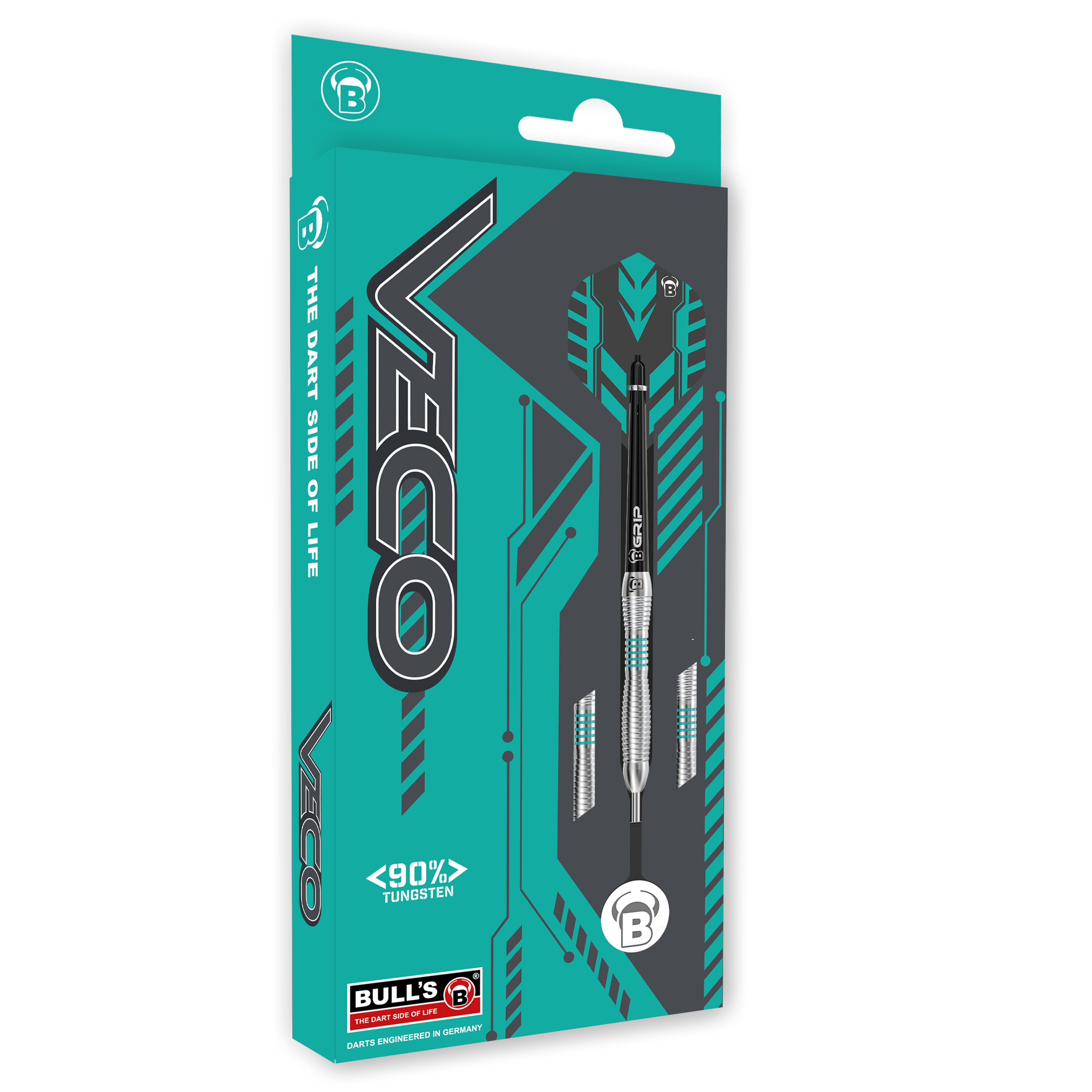 BULL'S Veco V3 Steel Tip Darts - 90% Tungsten - 21g 23g 25g