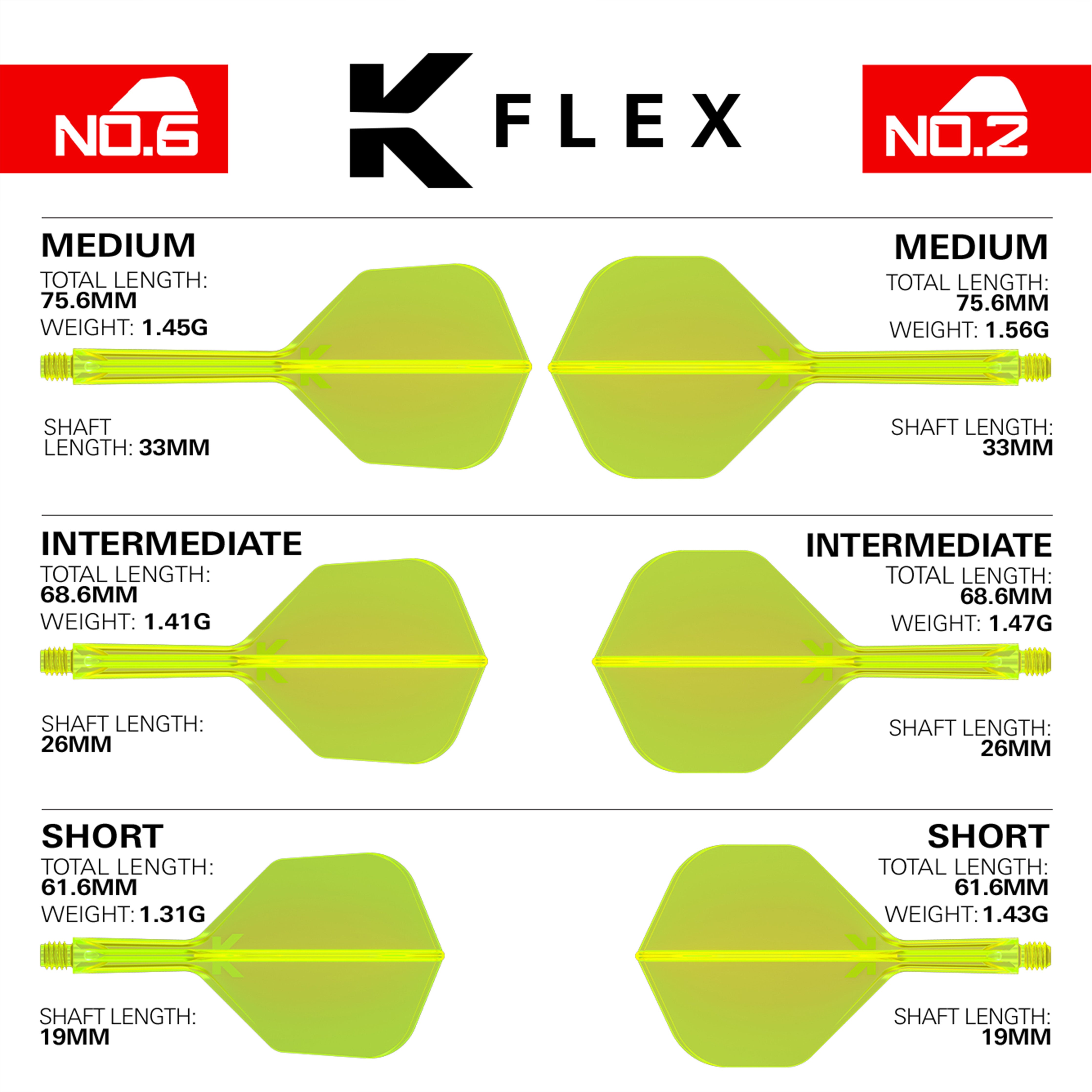 Target K-FLEX Flights STD/NO2 - Neon Yellow