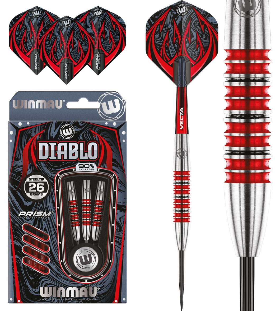 Winmau Diablo - 90% Tungsten Darts - 24g 26g 28g