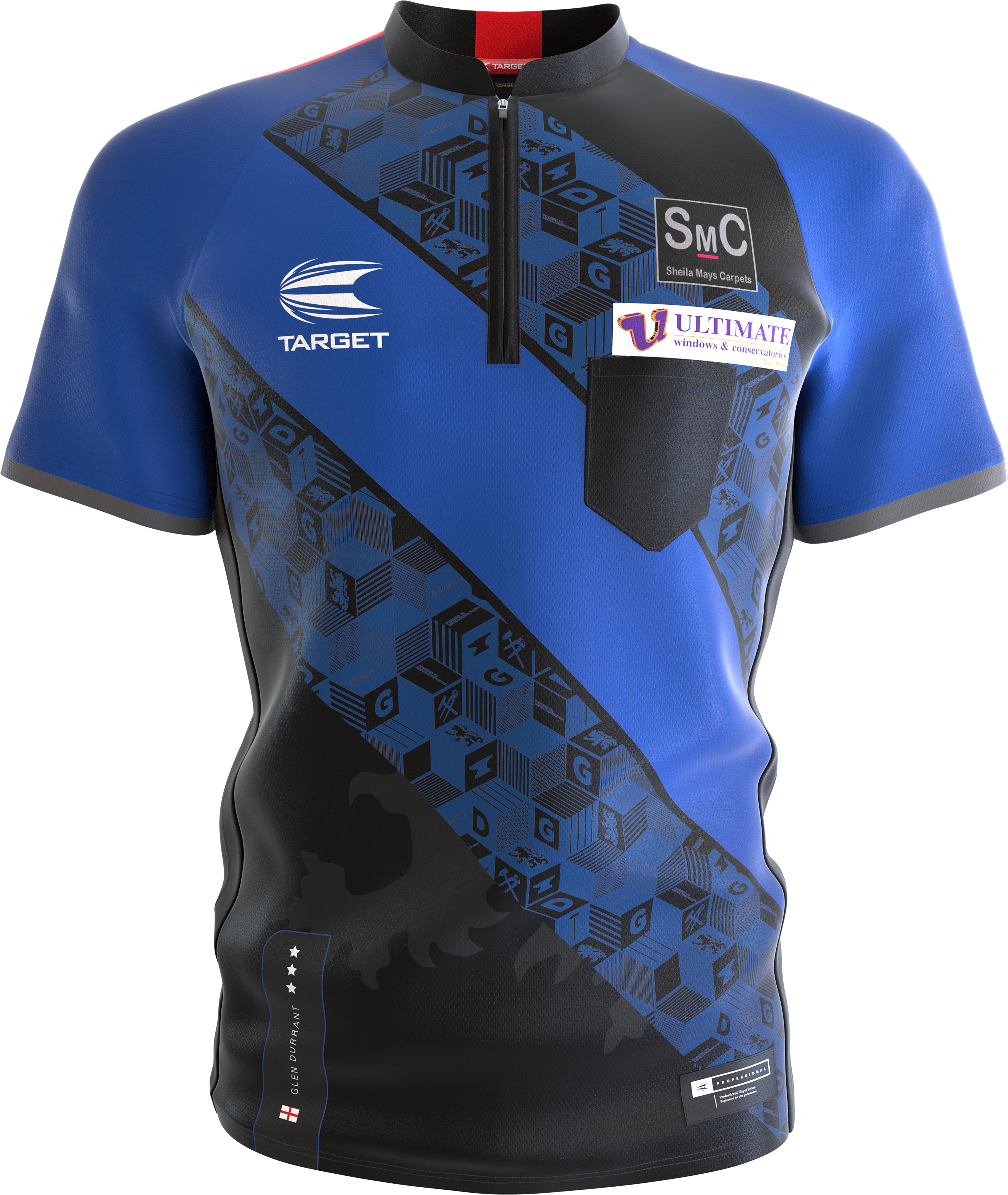 Target Cool Play - Collarless - Glen Durrant - Duzza - Dart Shirt - 2022