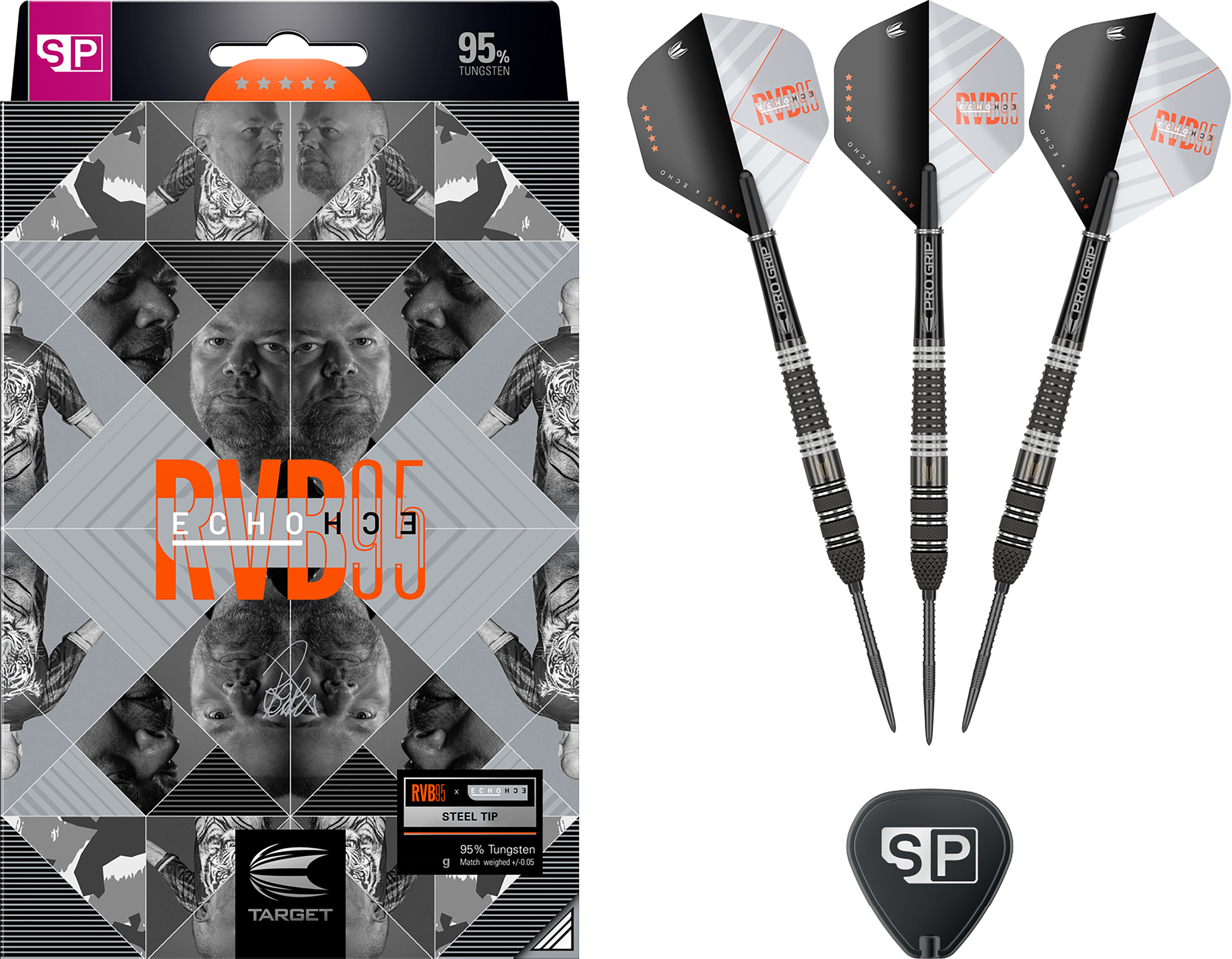 Target Raymond Van Barneveld - RVB 95% Tungsten Darts - Echo - Swiss P