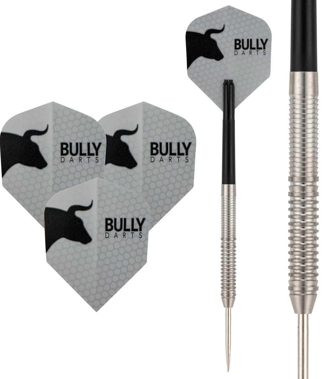 Bully 14 - 90% Tungsten Darts - Dart Flights - Stems - Wallet - 21g 23g 25g