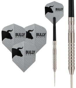 Bully 3 - 90% Tungsten Darts - Dart Flights - Stems - Wallet - 24g 26g