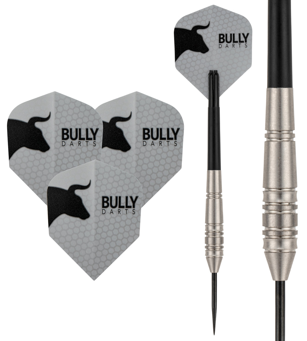 Bully 7 - 90% Tungsten Darts - Dart Flights - Stems - Wallet - 23g