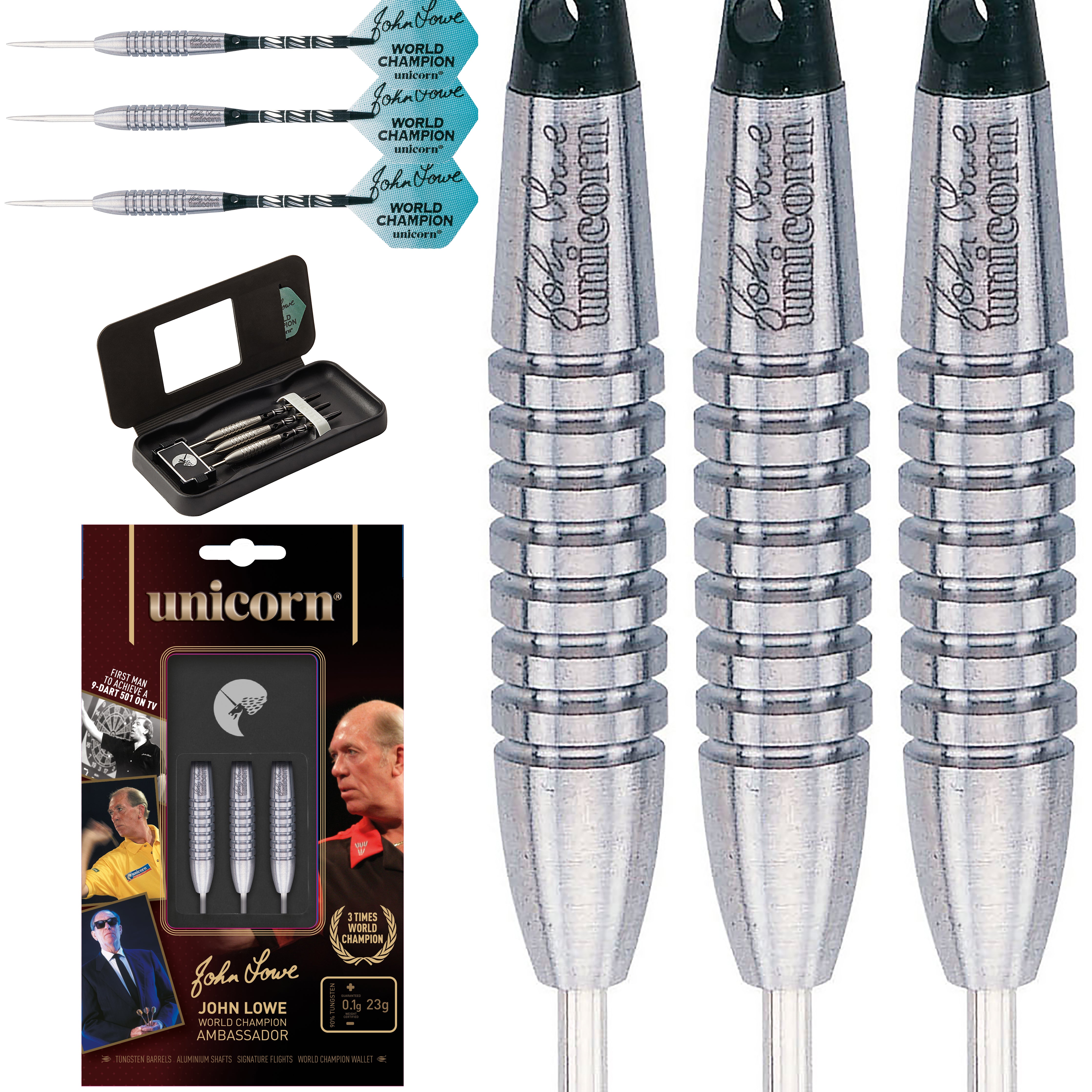 Unicorn John Lowe World Champion Ambassador 90% Tungsten - 21g 23g 25g 27g