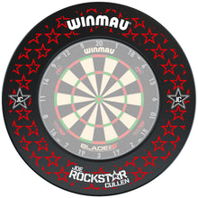 Winmau Joe Cullen Dartboard Surround - Black - The Rock Star