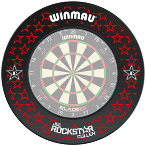 Winmau Joe Cullen Dartboard Surround - Black - The Rock Star