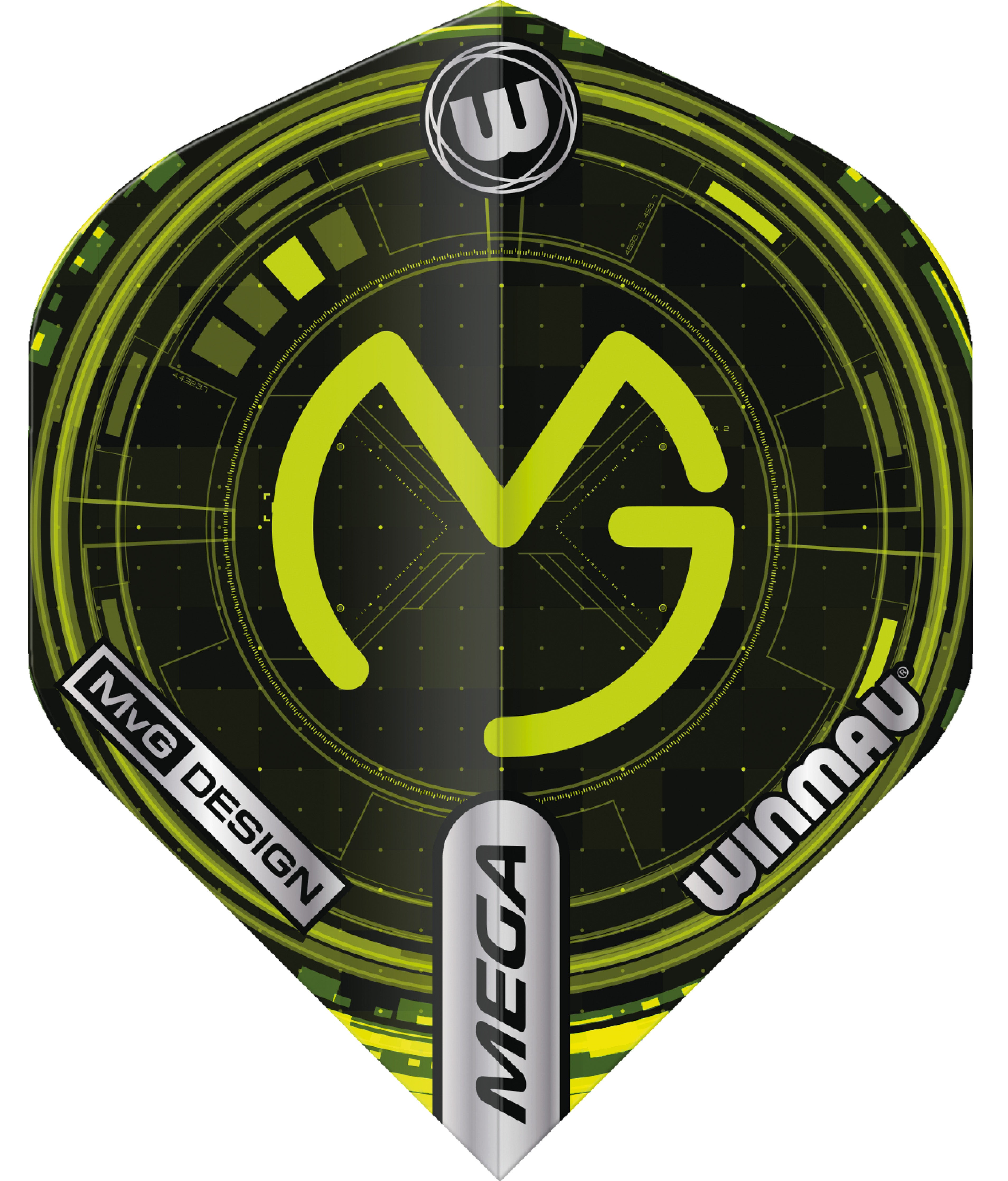 Winmau MVG Mega Standard Dart Flights - 75 Micron