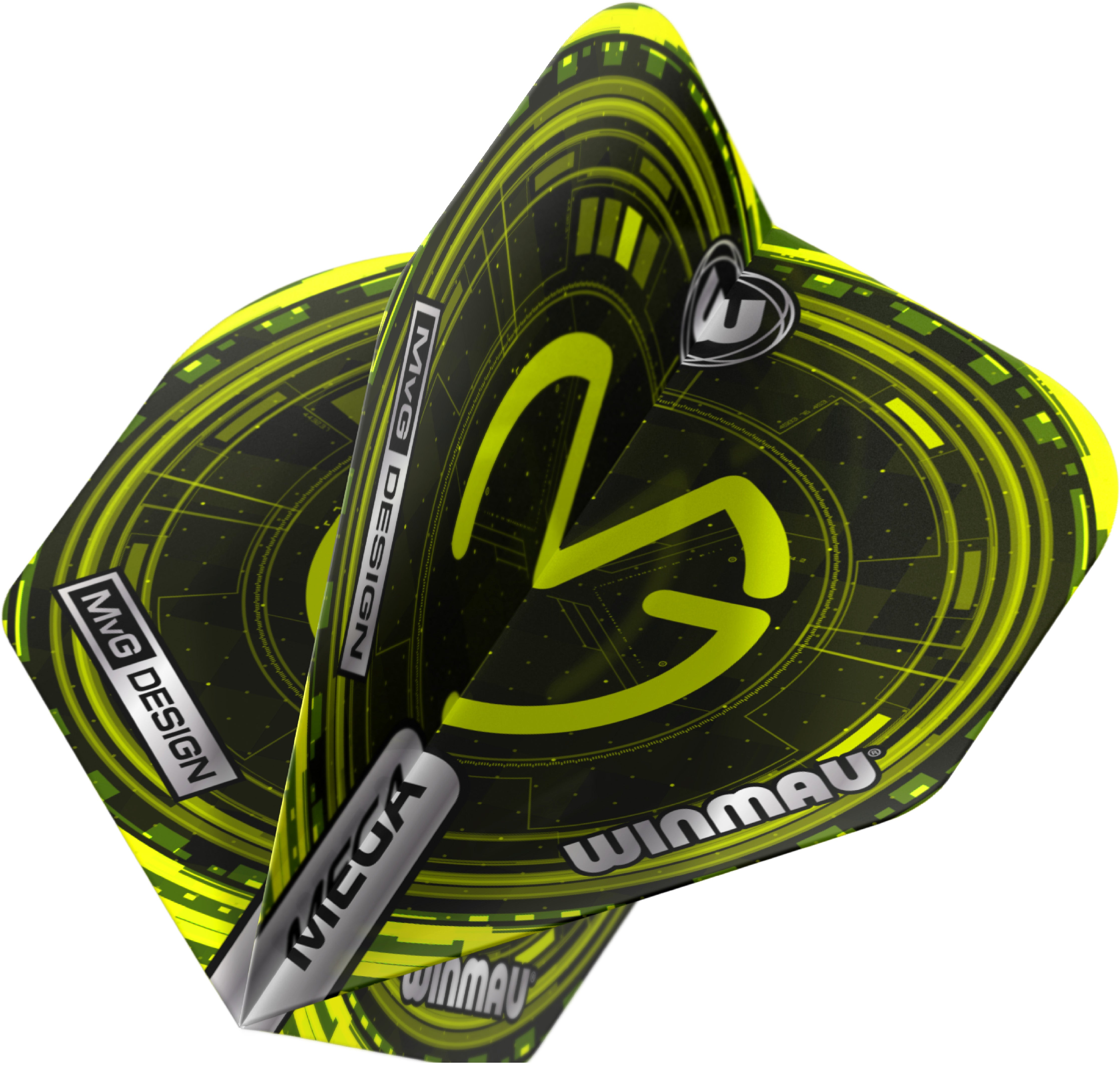 Winmau MVG Mega Standard Dart Flights - 75 Micron