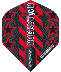 Winmau Prism Alpha - Joe Cullen - Red & Black - Extra Thick - Dart Flights - Standard Shape