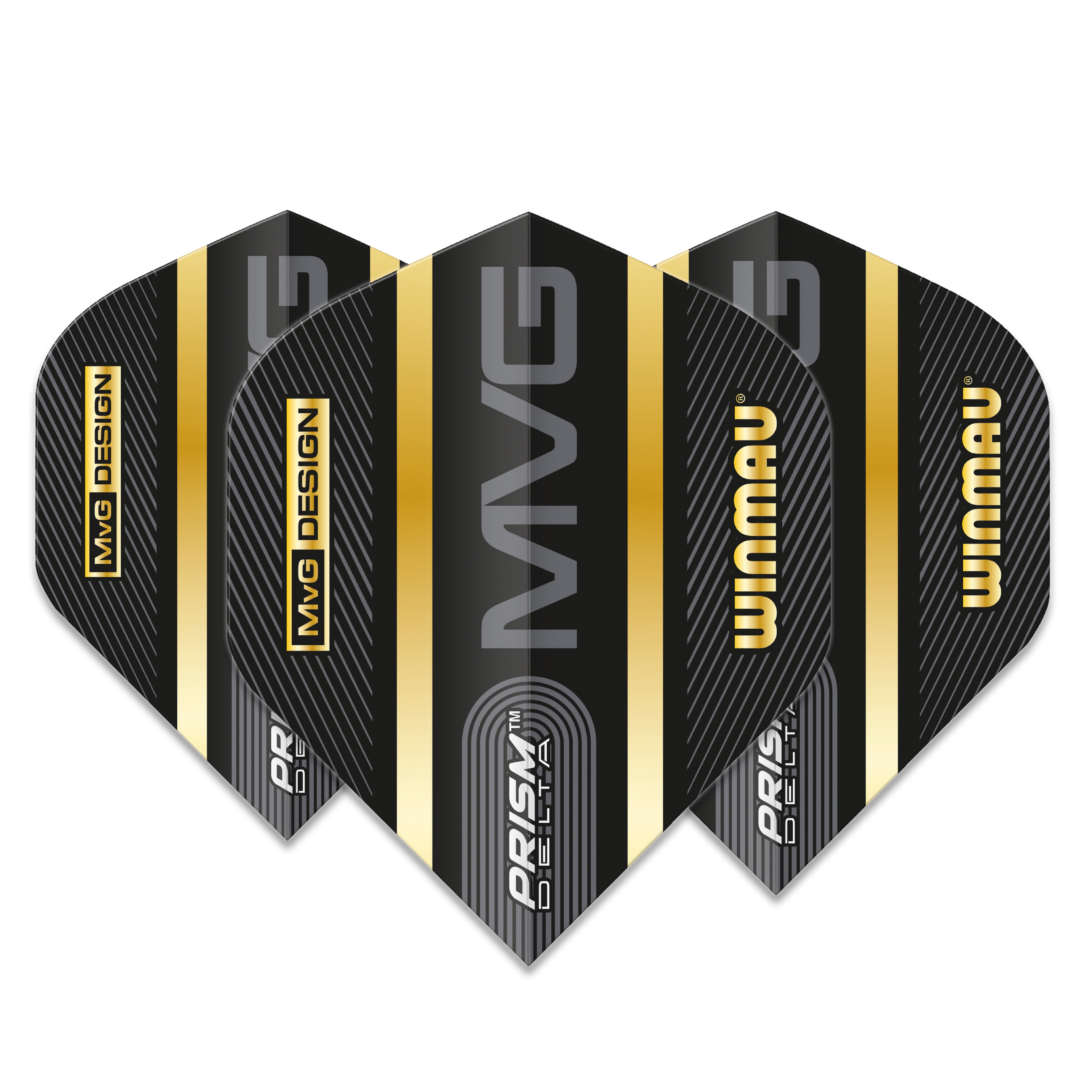 Winmau MVG Prism Delta Dart Flights - Extra Thick - 100 Micron - Trilogy