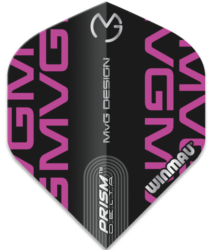 Winmau MVG Prism Delta Dart Flights - Extra Thick - 100 Micron - Pink