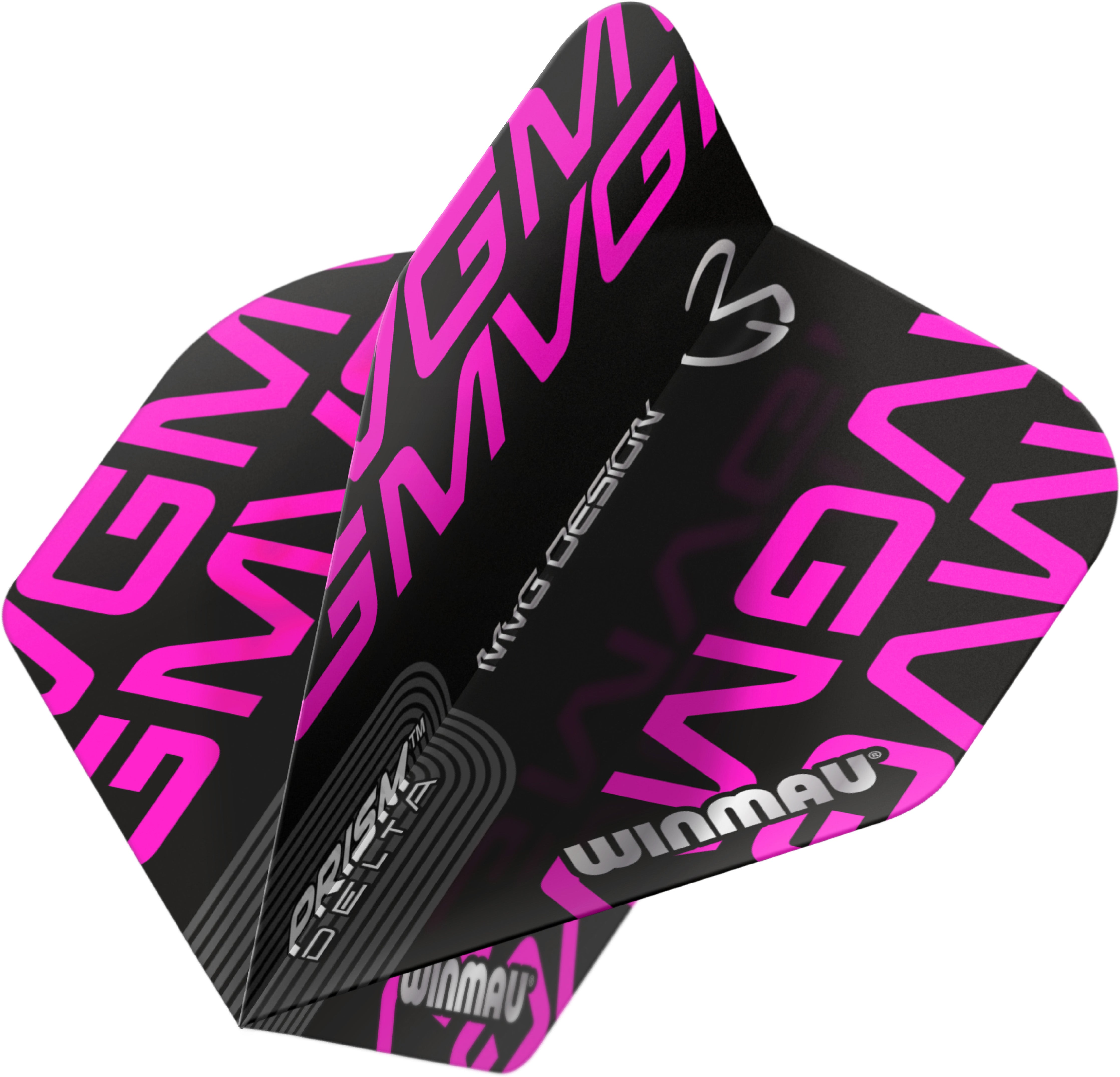 Winmau MVG Prism Delta Dart Flights - Extra Thick - 100 Micron - Pink