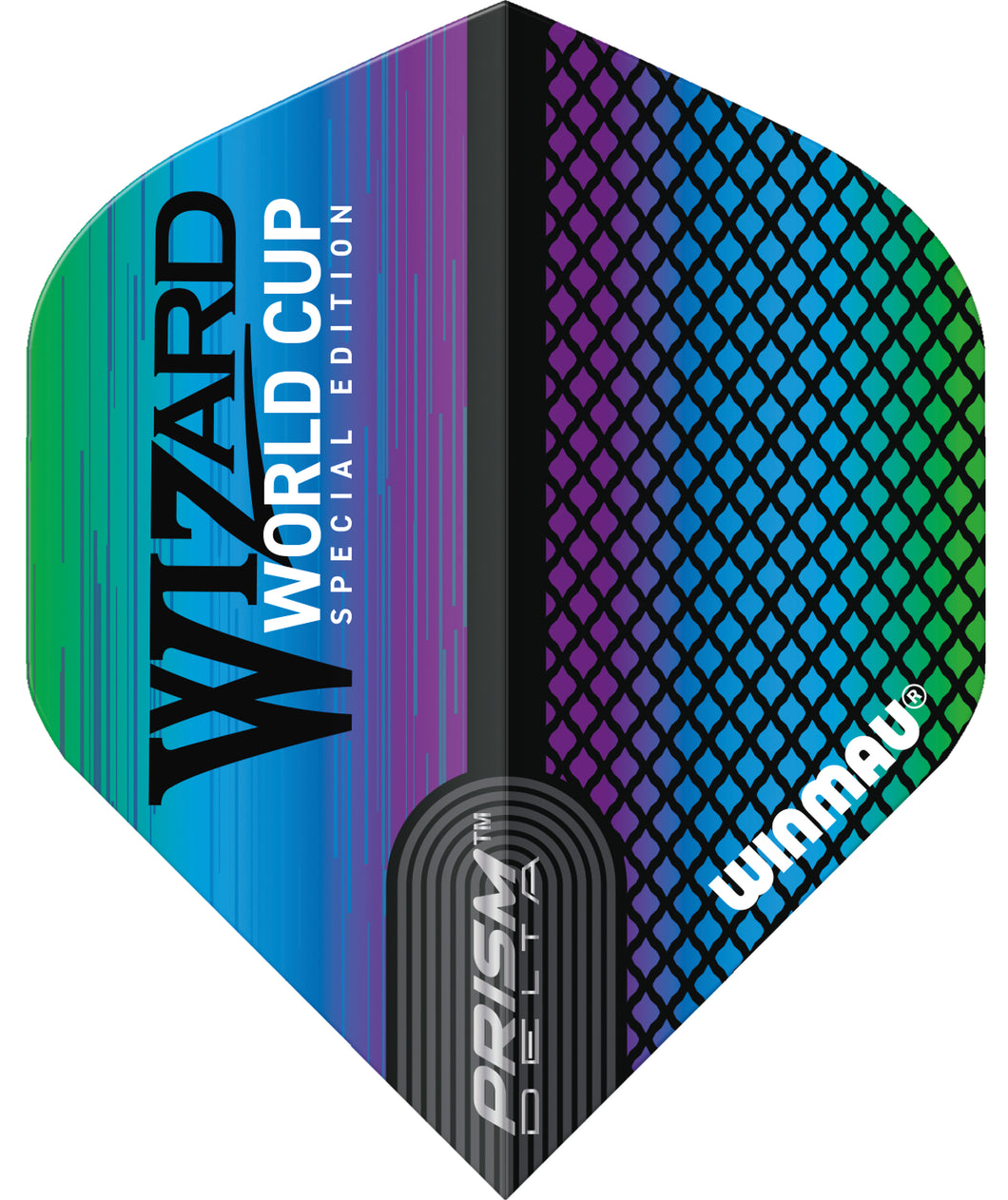 Winmau Prism Delta - Simon Whitlock - Wizard Rainbow - Dart Flights - Standard Shape