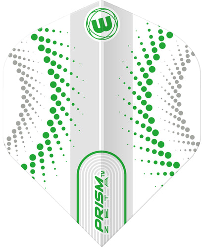 Winmau Prism Zeta - Extra Thick - Dart Flights - Circles - Green