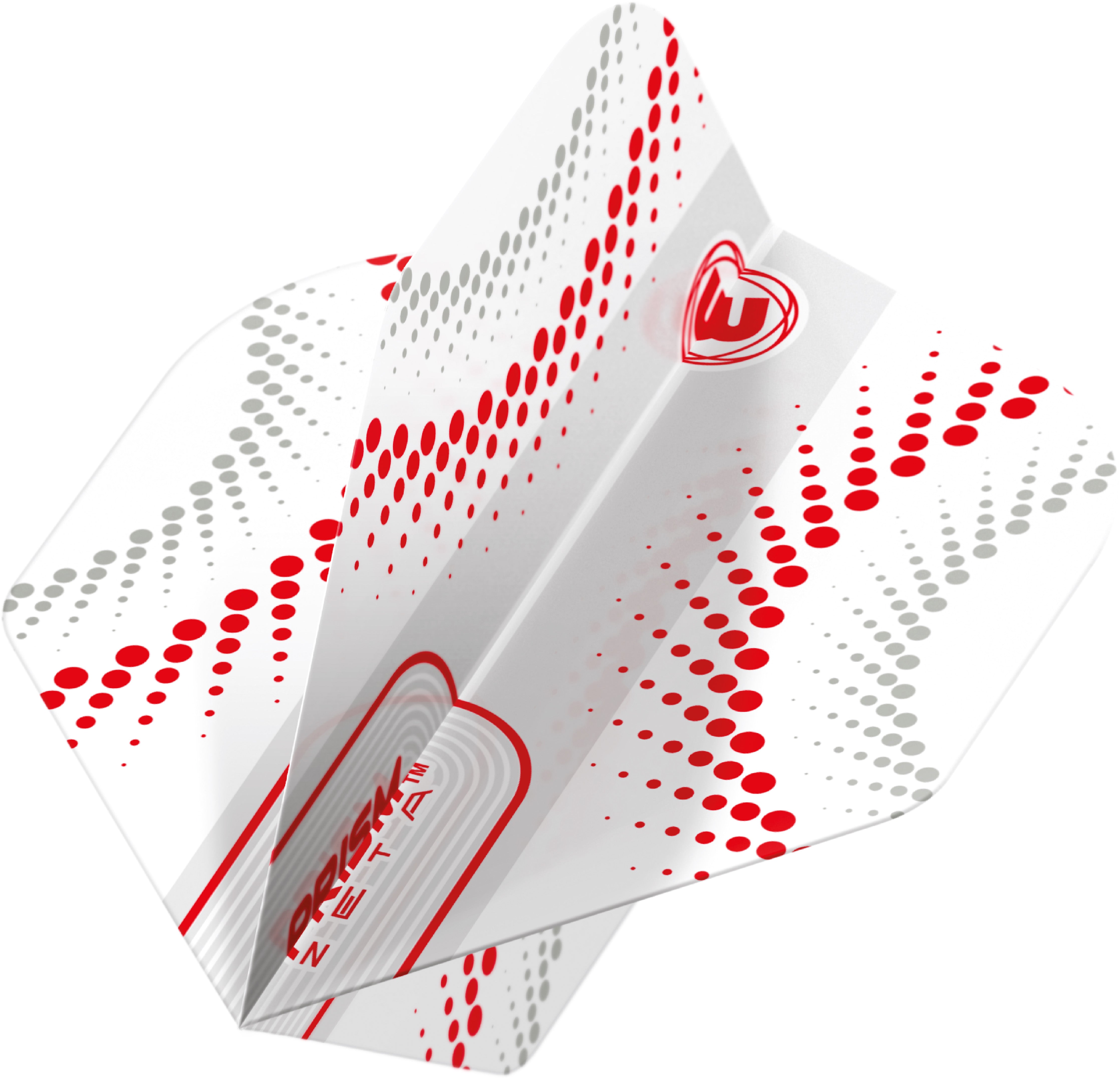 Winmau Prism Zeta - Extra Thick - Dart Flights - Circles - Red
