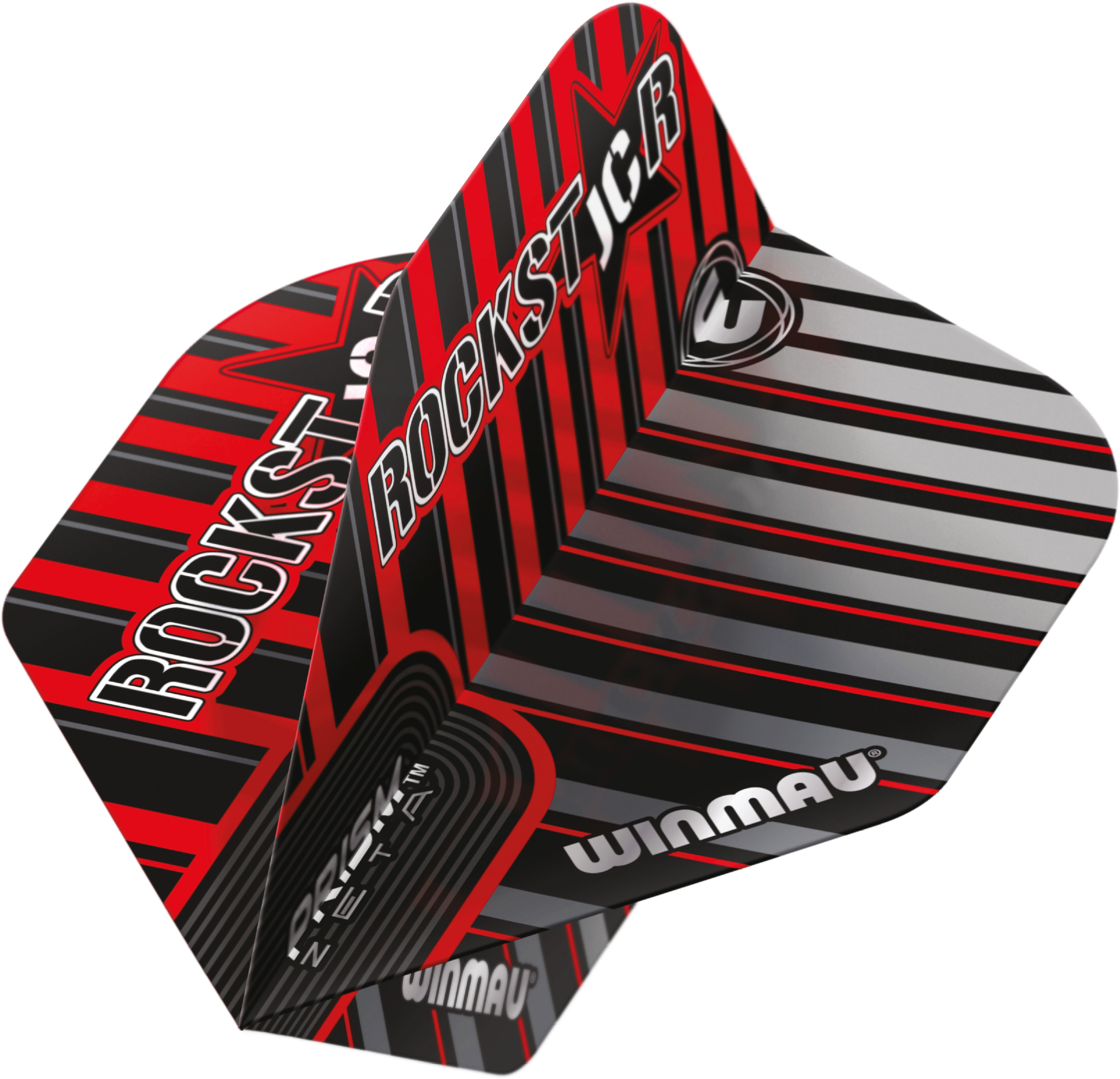 Winmau Prism Zeta - Joe Cullen - Stripes - Rock Star - Dart Flights - Standard Shape