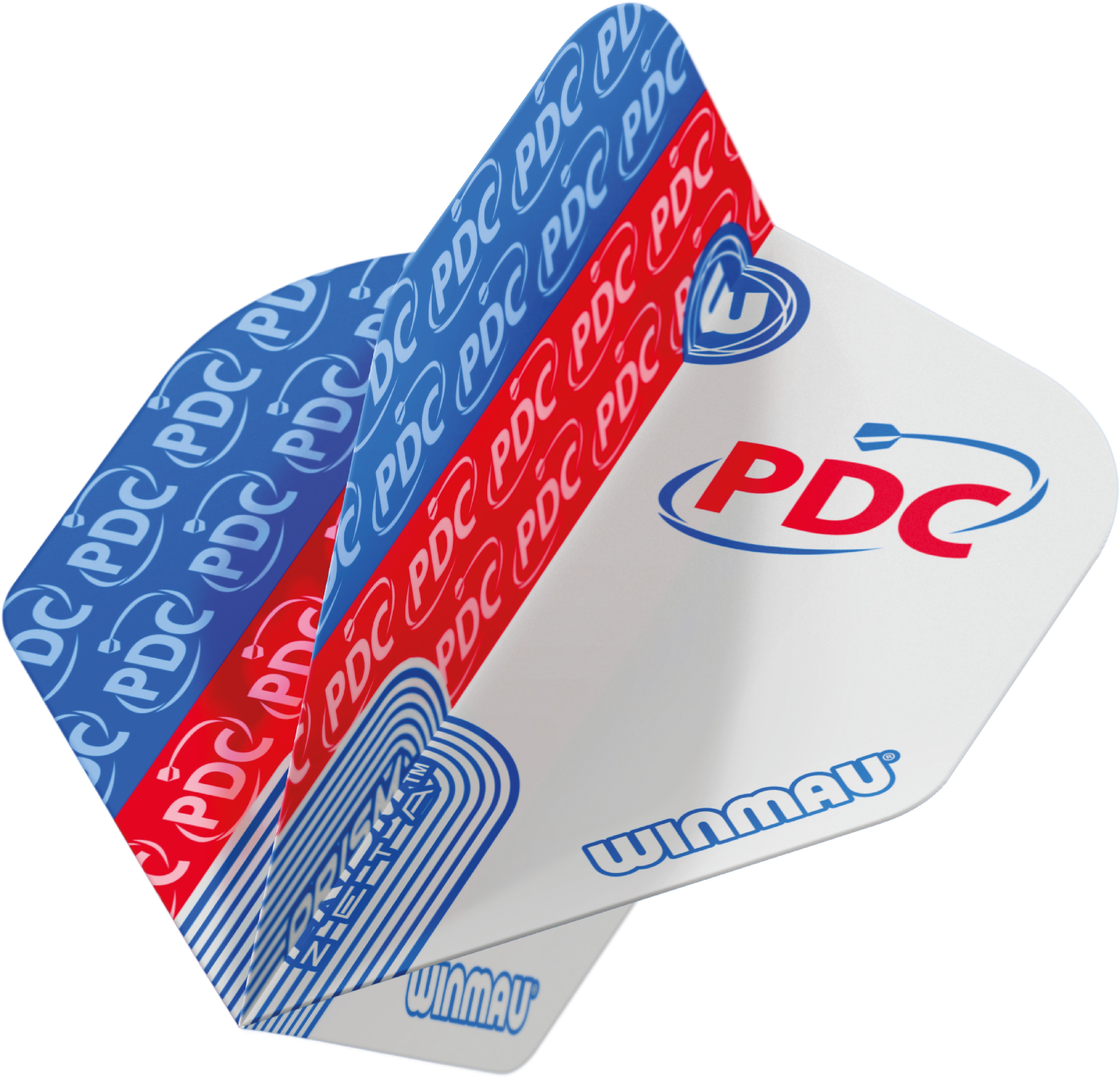 Winmau Prism Zeta - Extra Thick - Dart Flights - PDC - Blue & Red